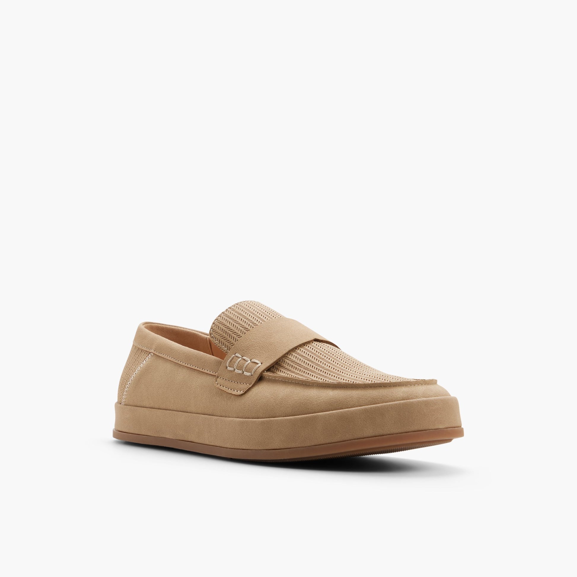 Three-quarter angle of Sand Arroyo Loafers's front side