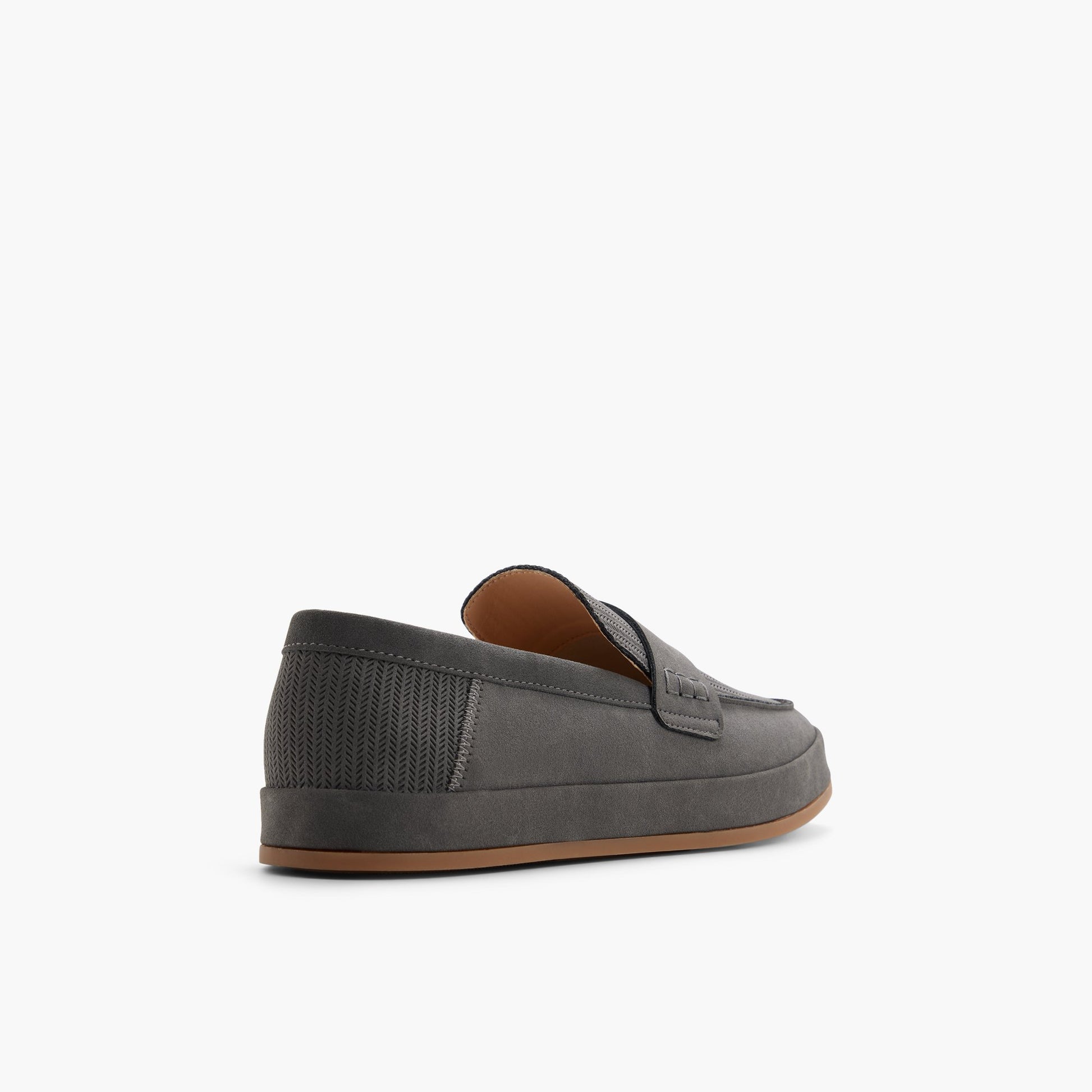 Three-quarter angle of Grey Arroyo Loafers's back side