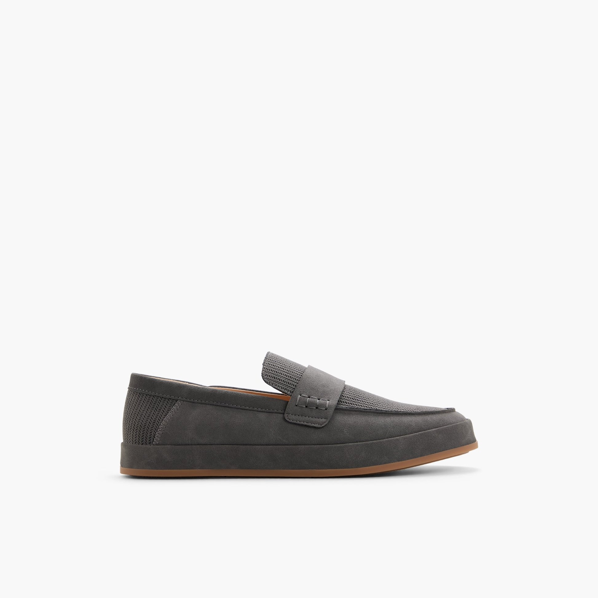 Main View of Grey Arroyo Loafers for Mens