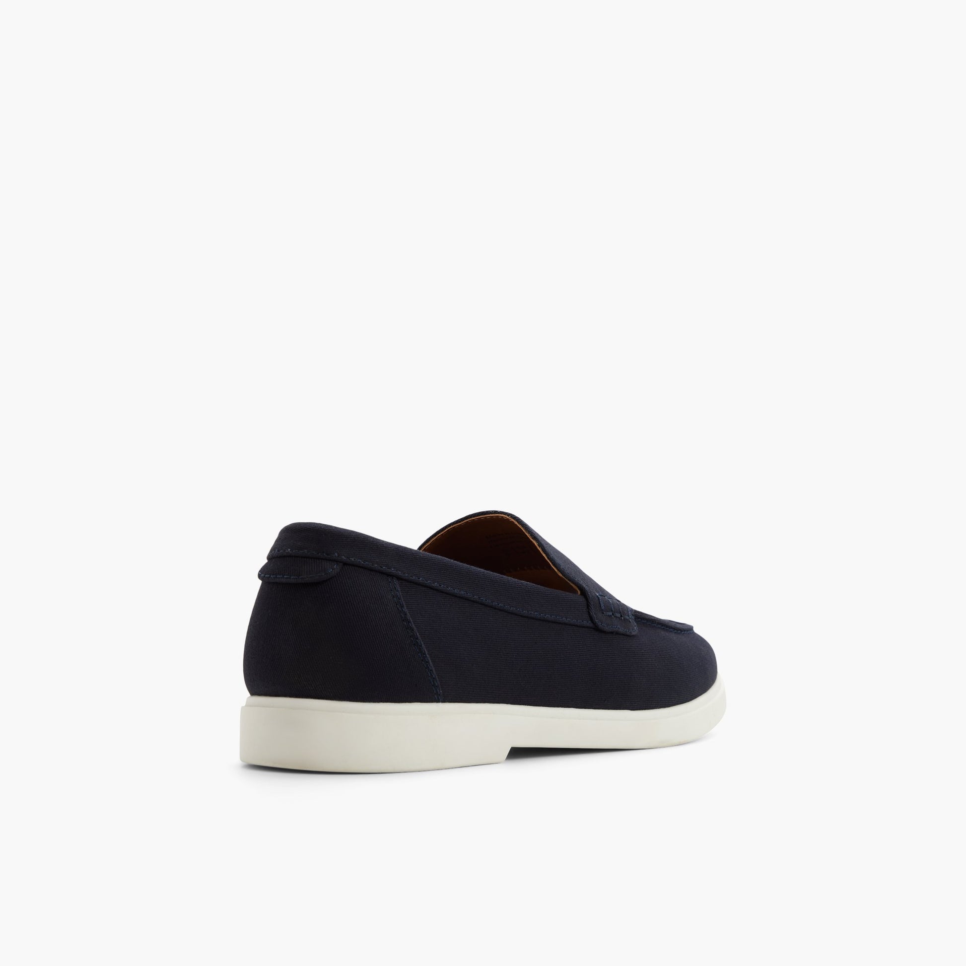 Three-quarter angle of Navy Maravista Loafers's back side