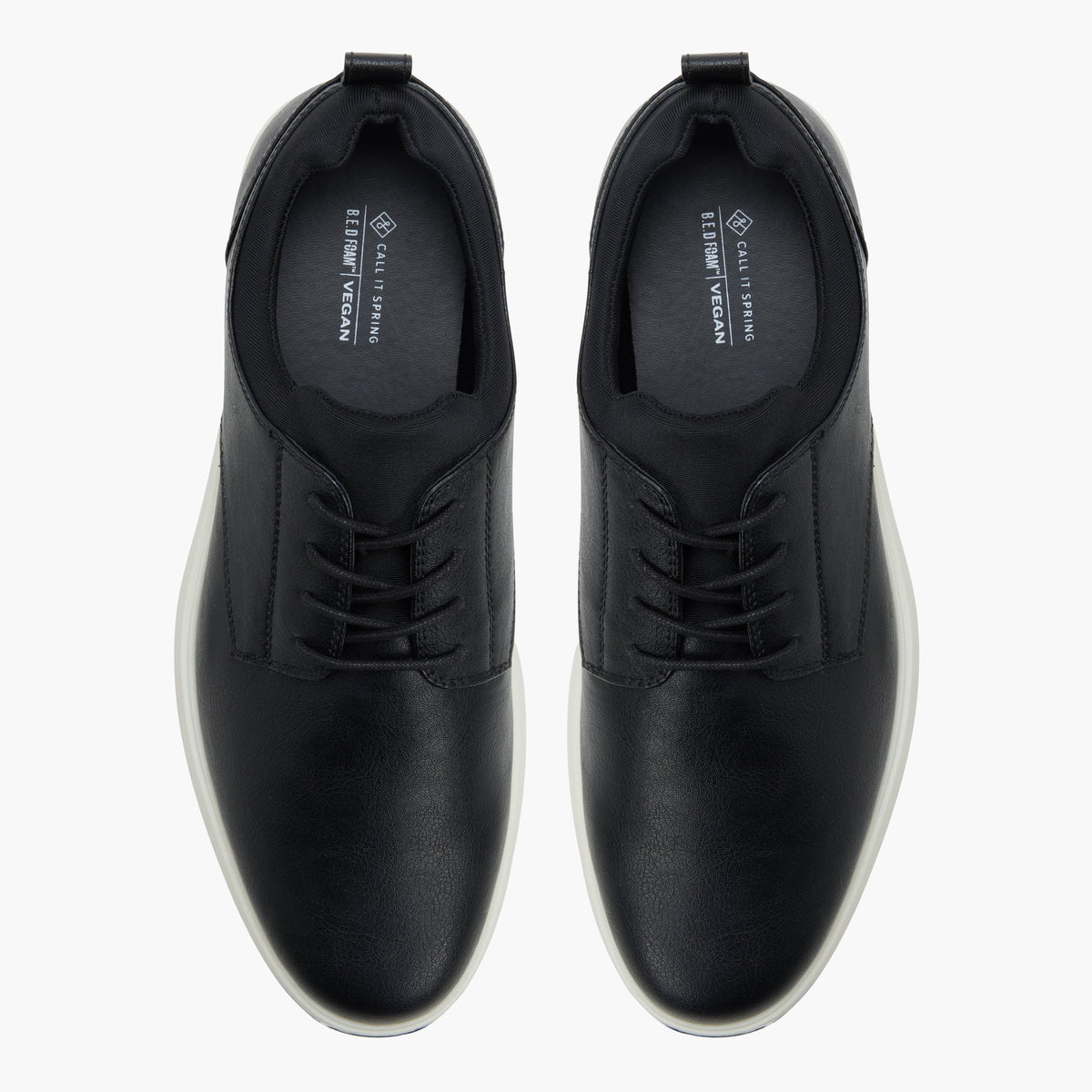 Vue de dessus de la Noir Westbourne Chaussures derby