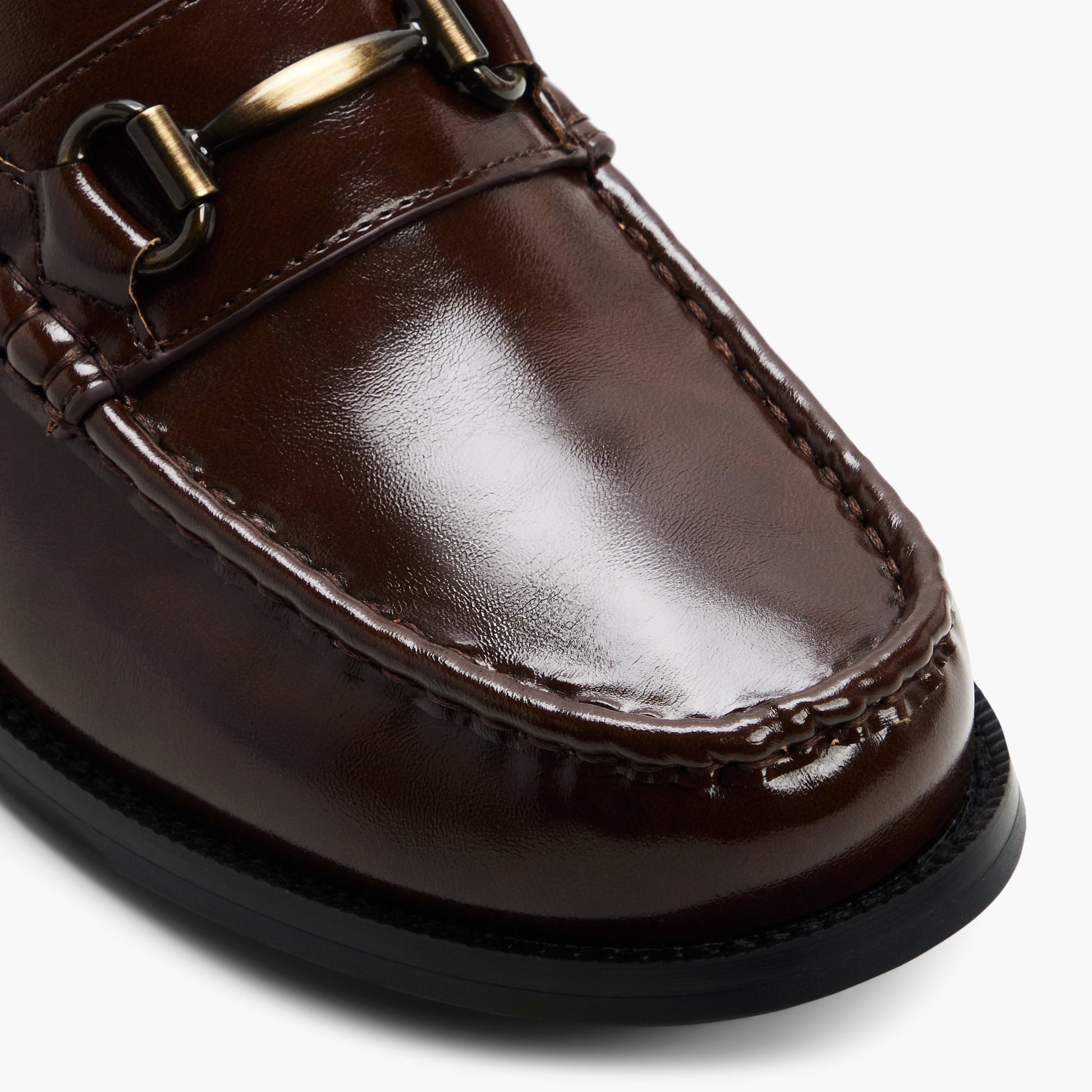 Close-up of the Brown Dulce Loafers