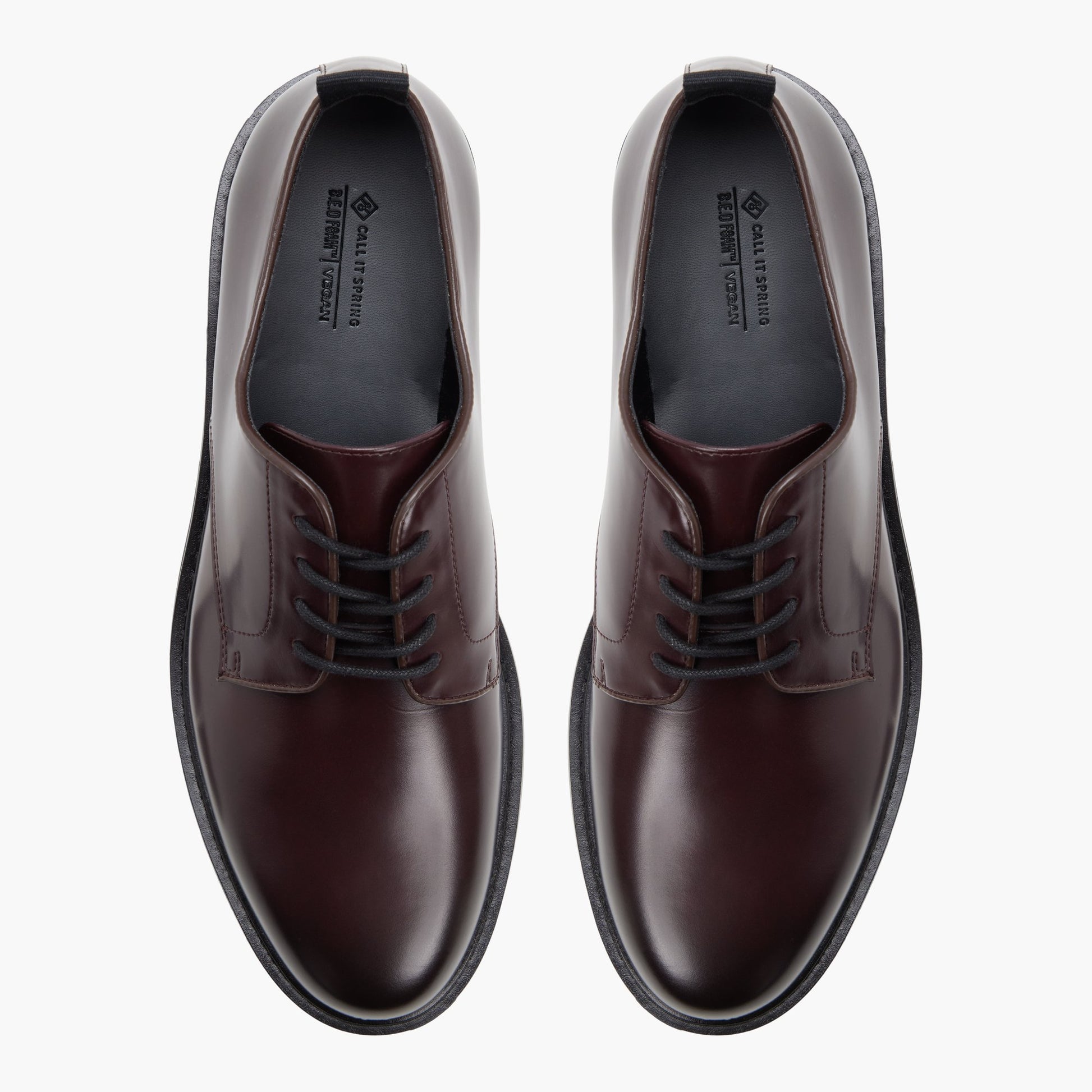 Test FR:Top-down view of the Bordo Alvarado Chaussures derby