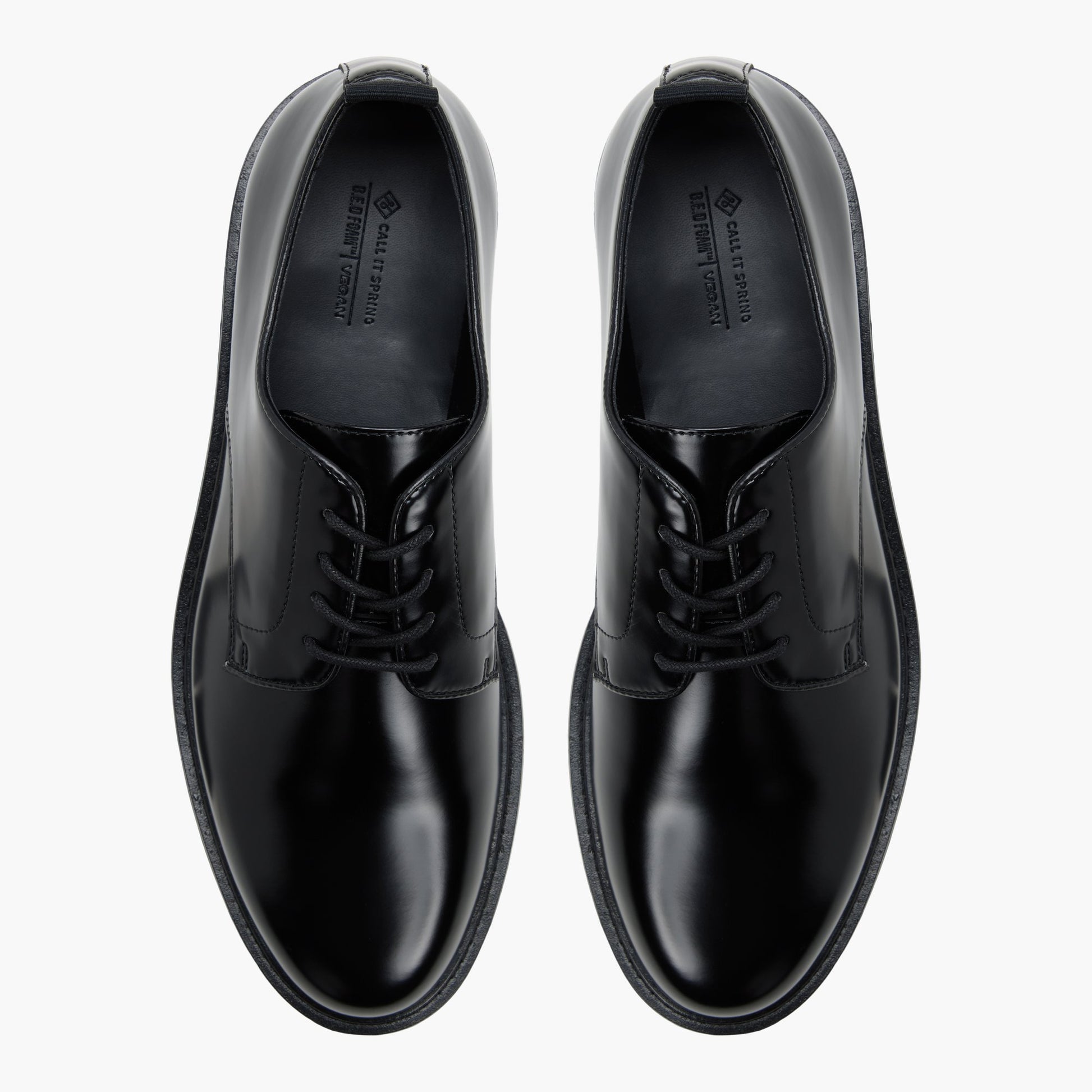 Test FR:Top-down view of the Noir Alvarado Chaussures derby