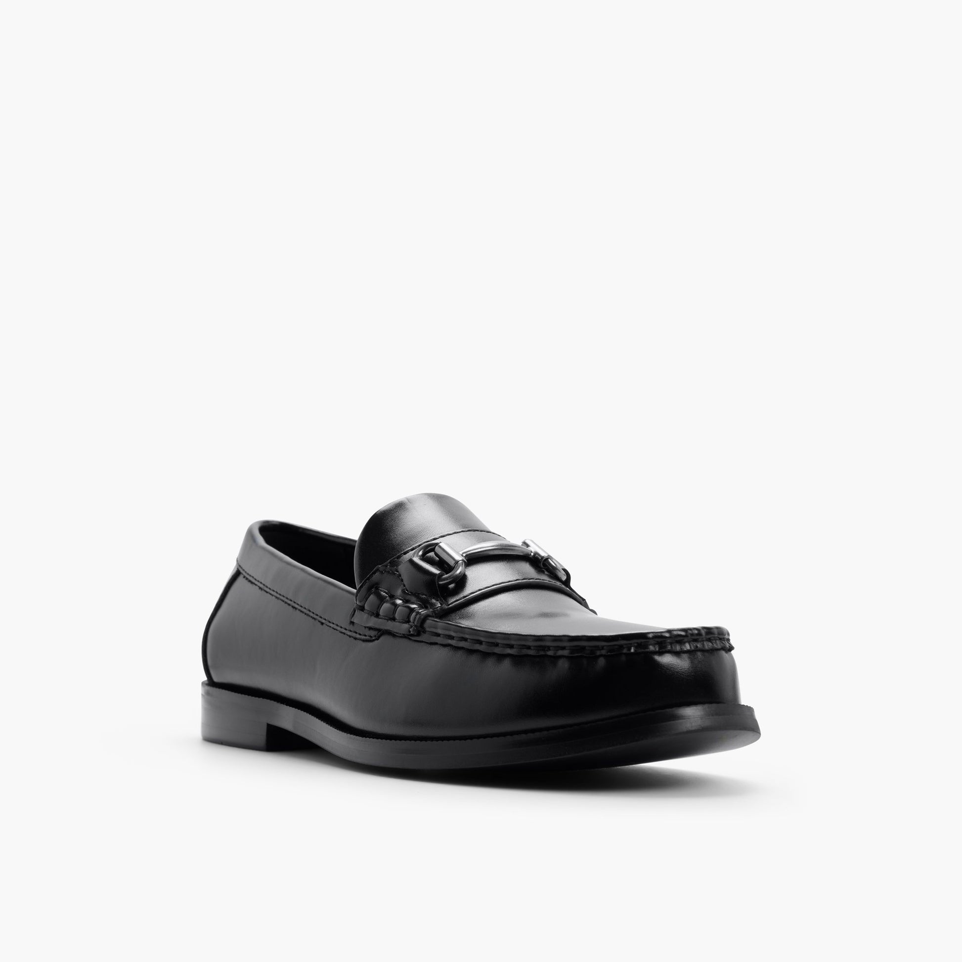 Three-quarter angle of Other black Dulce Loafers's front side
