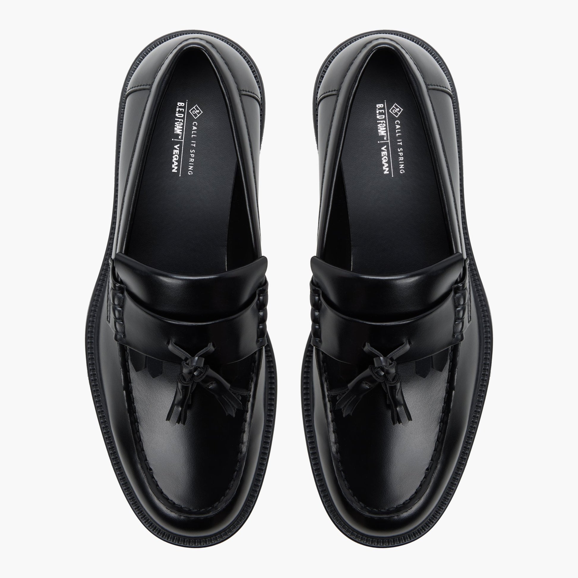 Test FR:Top-down view of the Autre Noir Chancellor Moccasins