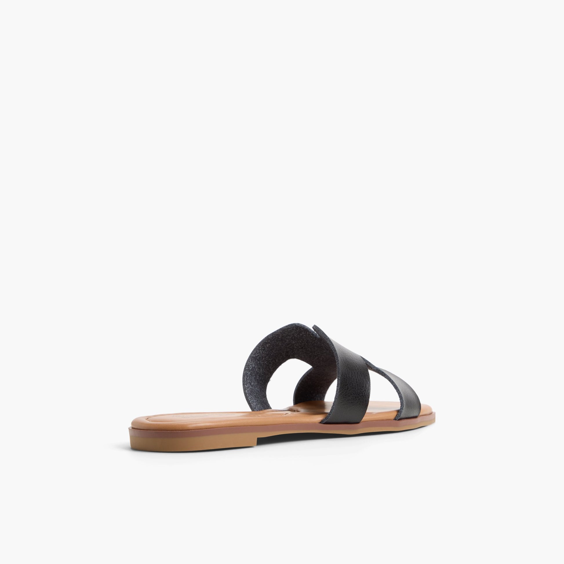 Three-quarter angle of Black Payslee Slides's back side