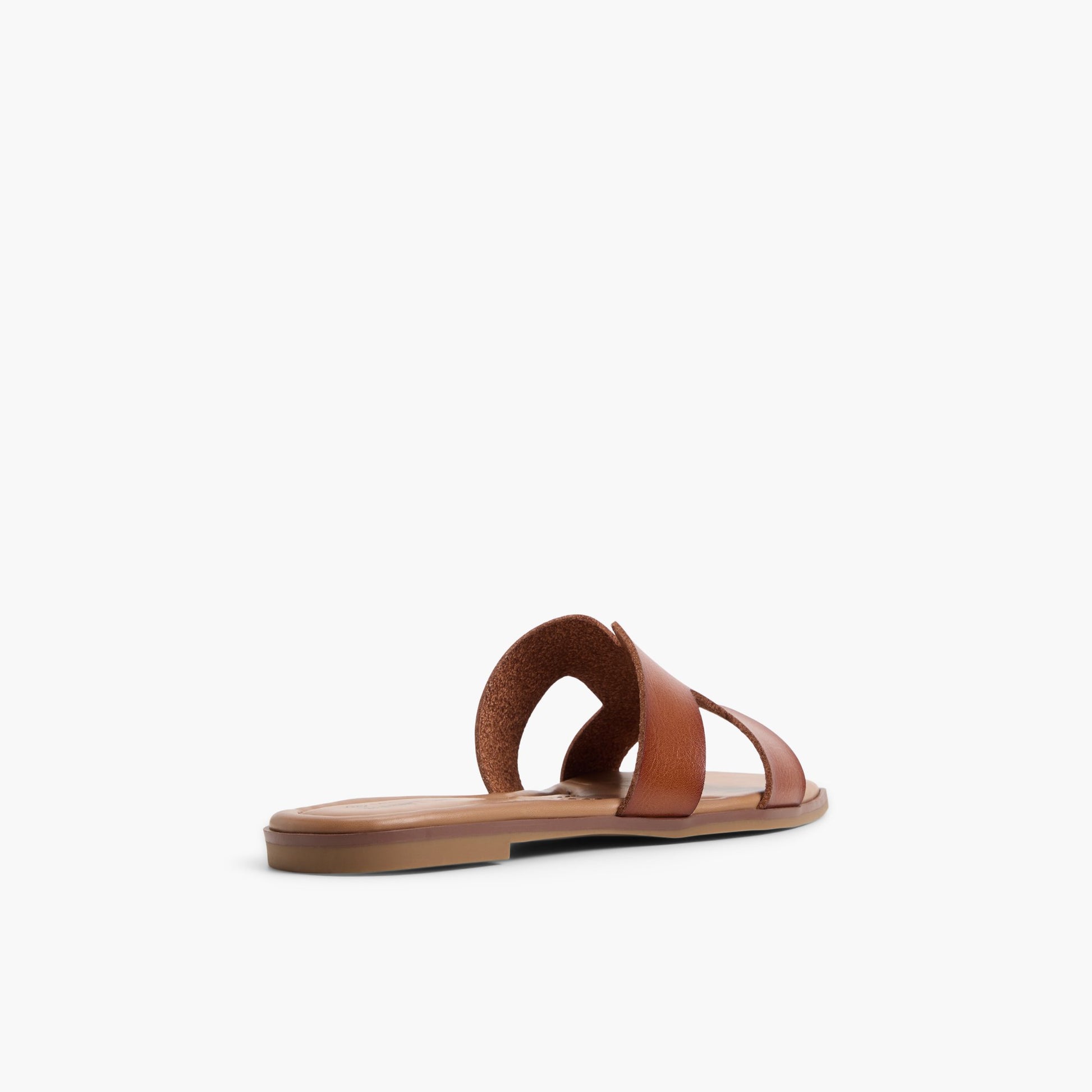 Three-quarter angle of Cognac Payslee Slides's back side