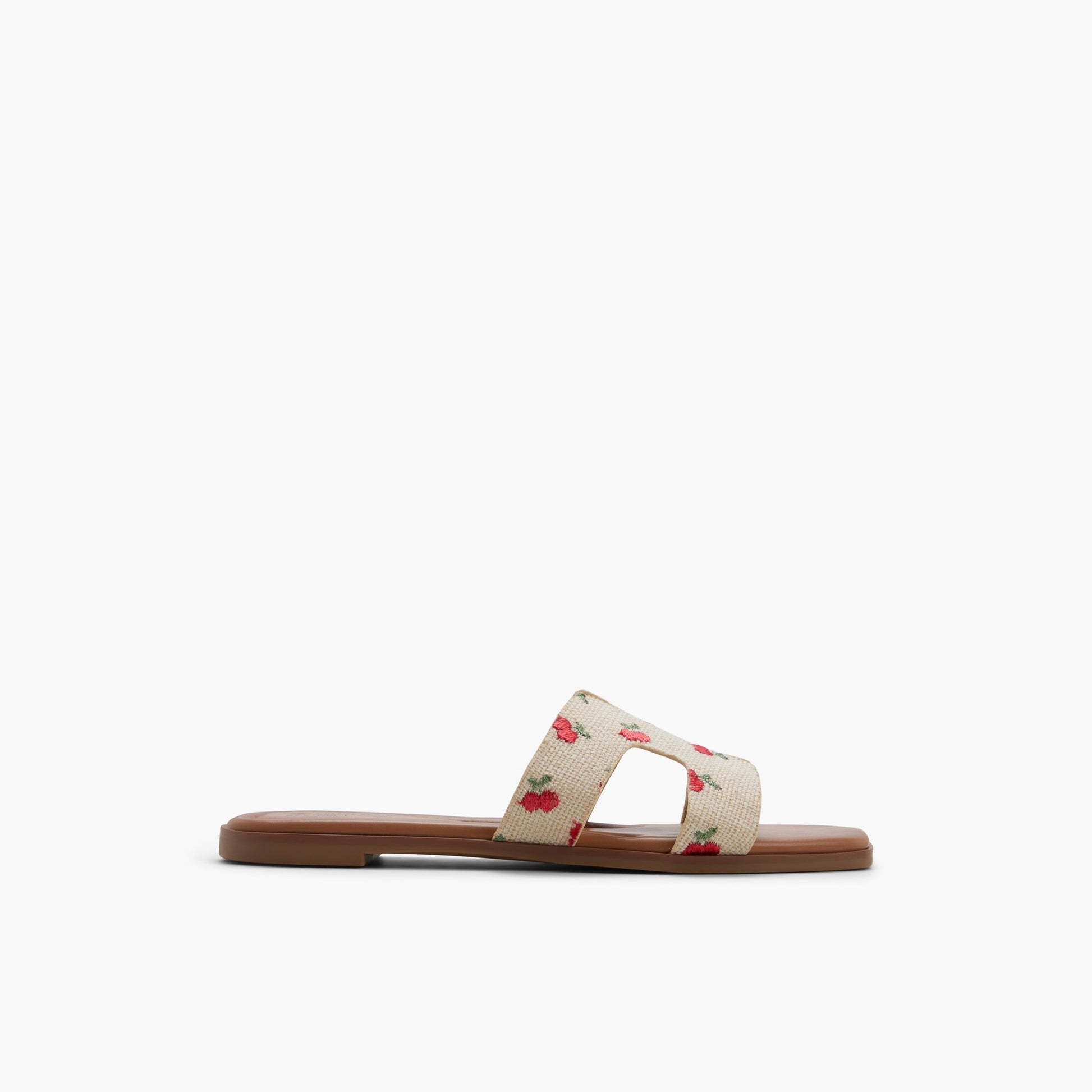 Main View of Open natural Payslee Slides for Womens