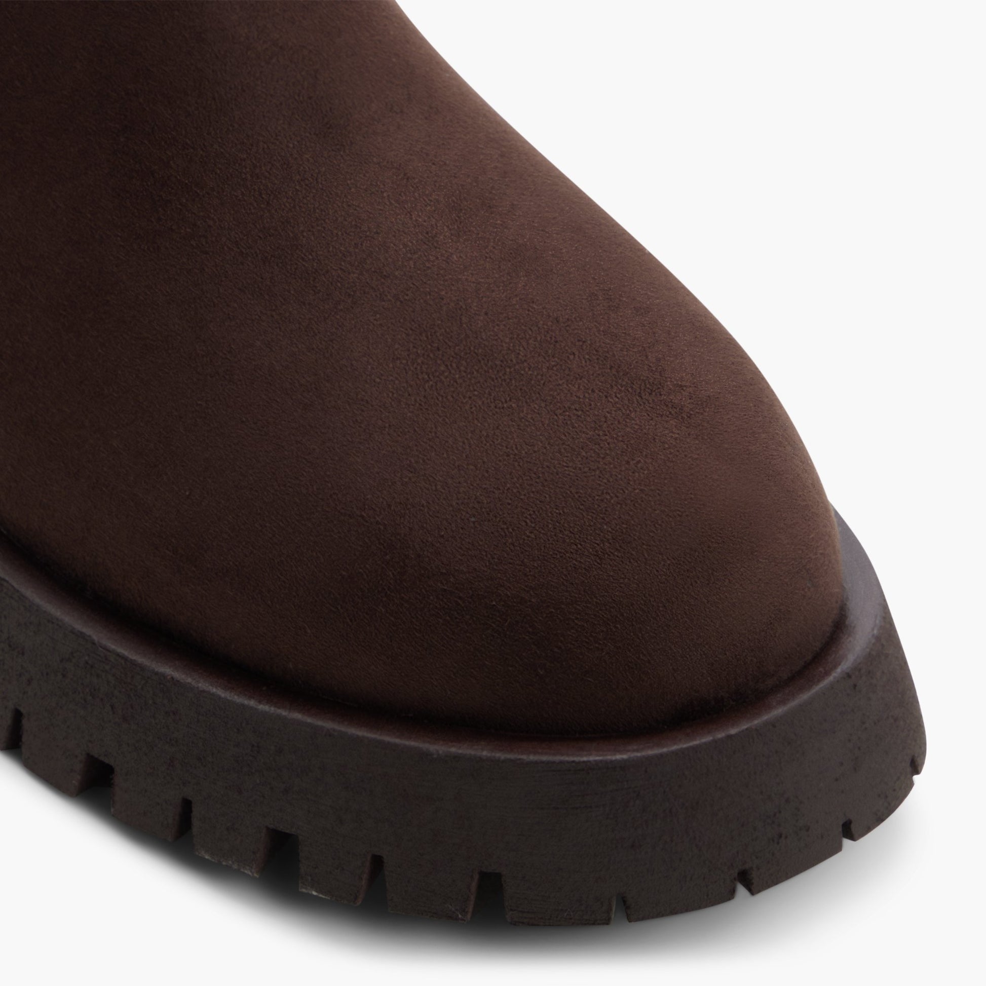 Test FR:Close-up of the Dark brown Claymore Bottes Chelsea
