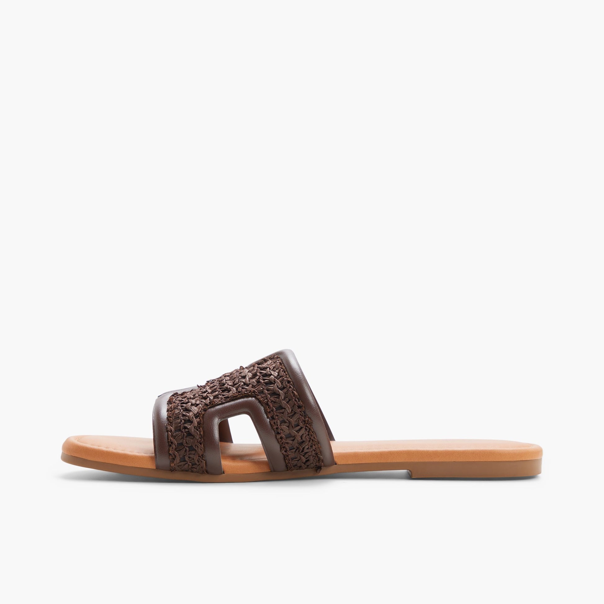 Side view of Dark brown Kamiko Slides