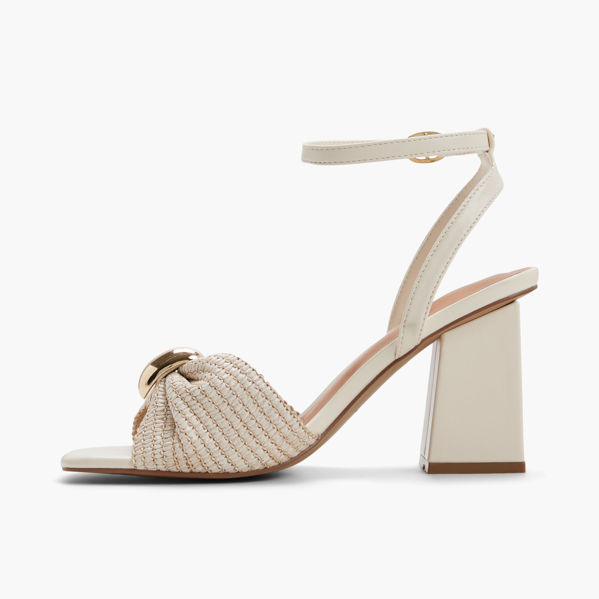 Side view of Ice Hanahh Block Heeled Sandals