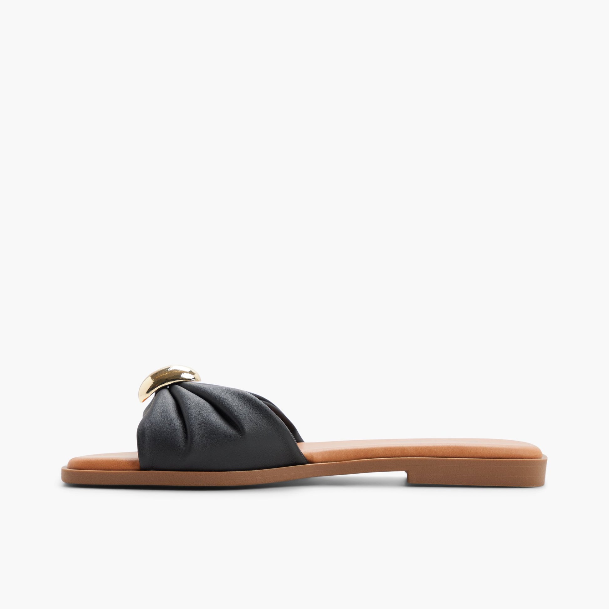 Side view of Black Cammiee Slides