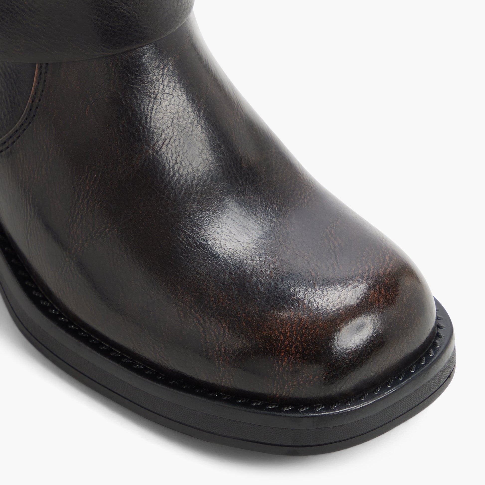 Close-up of the Dark brown Ryker Knee High Boots