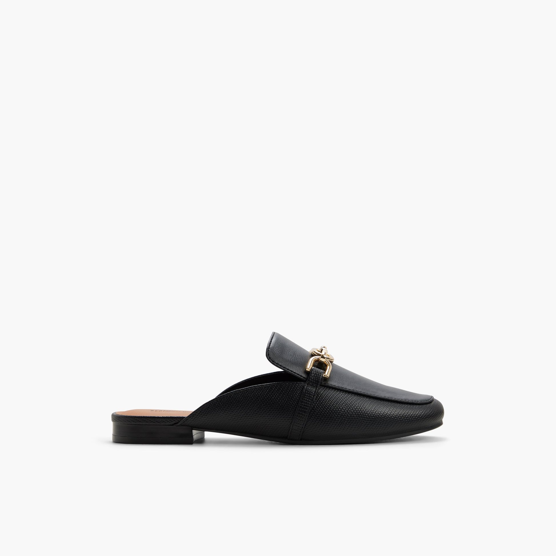 Vue principale de Noir Lyza Mules façon flâneurs pour Femmes
