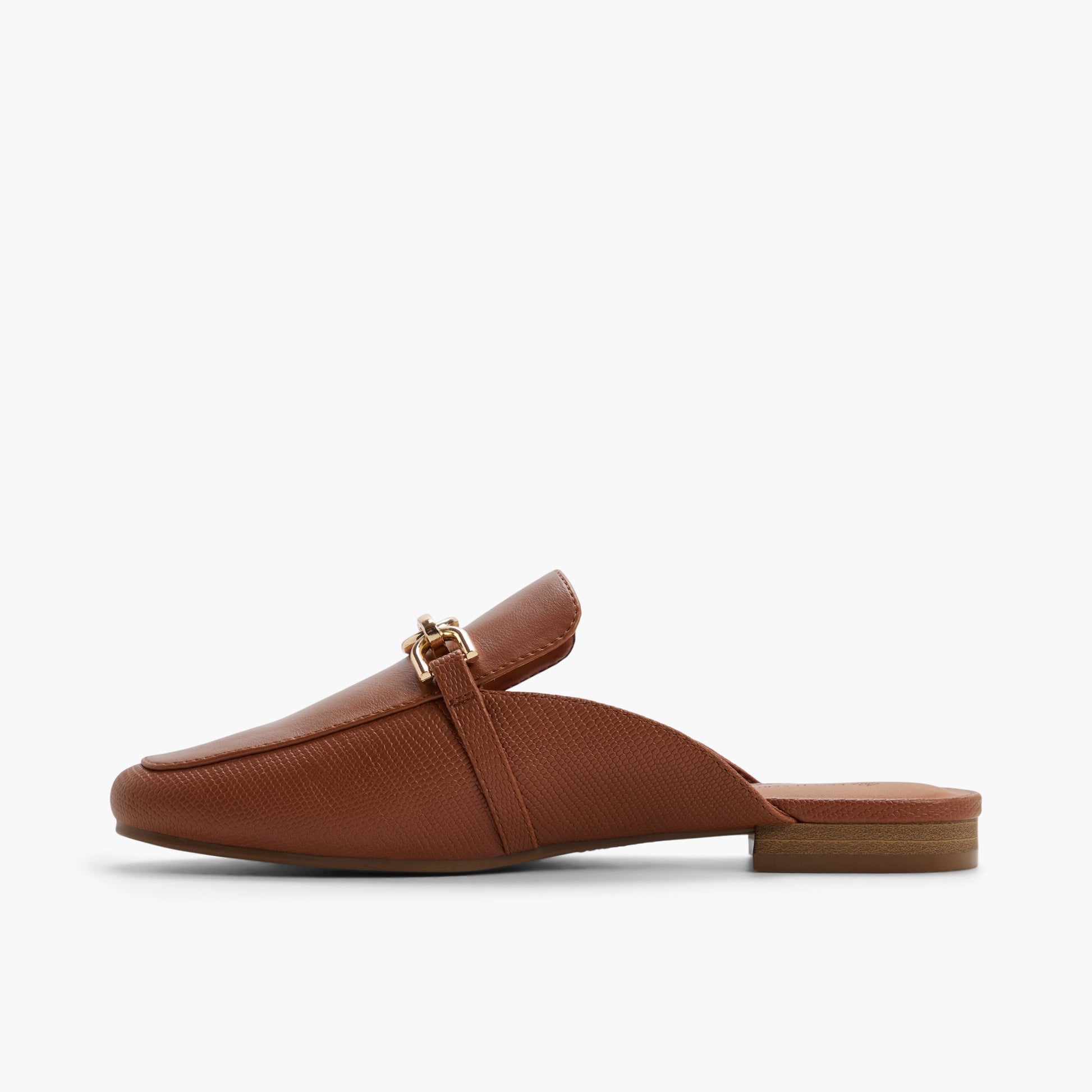 Vue latérale de Cognac Lyza Mules façon flâneurs