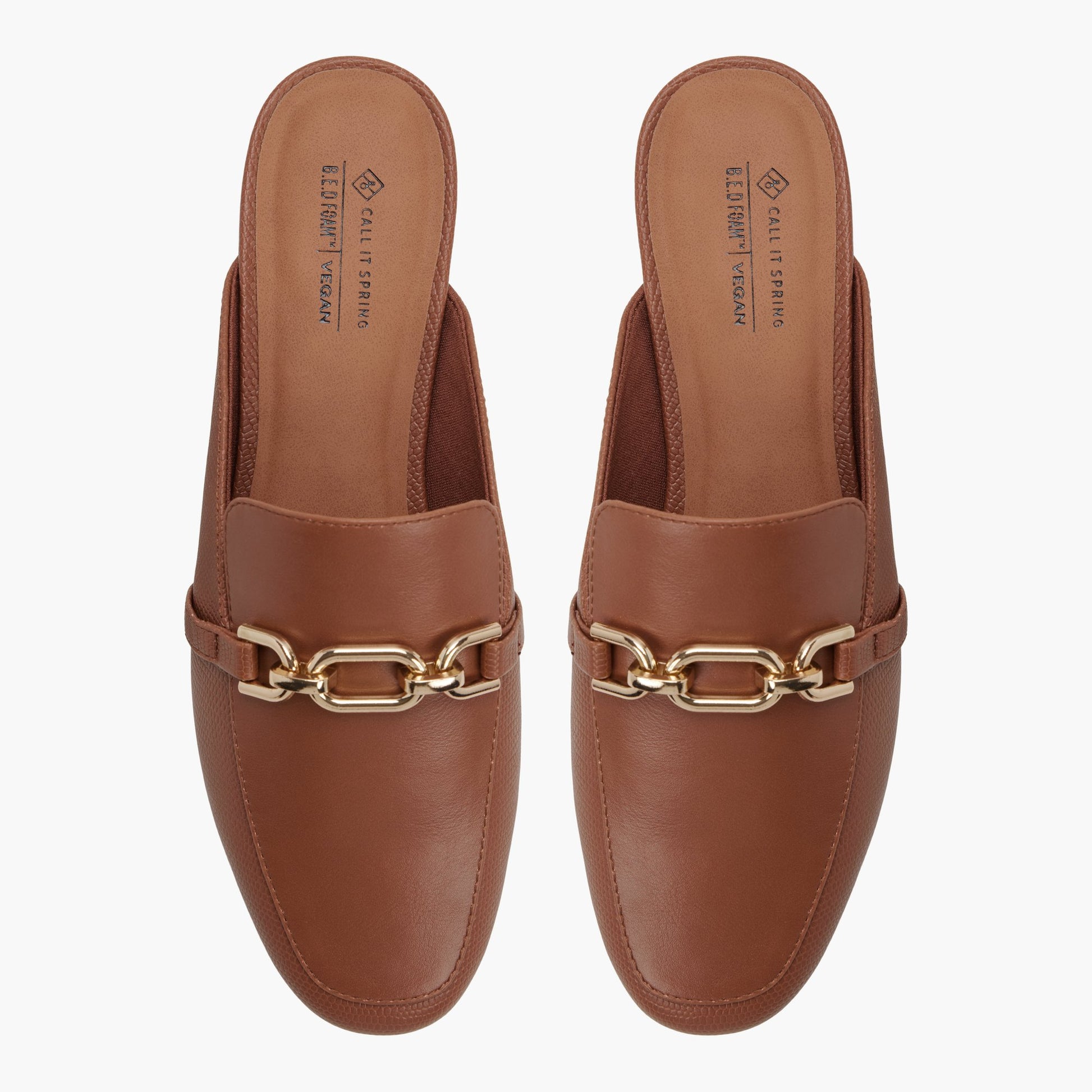 Vue de dessus de la Cognac Lyza Mules façon flâneurs