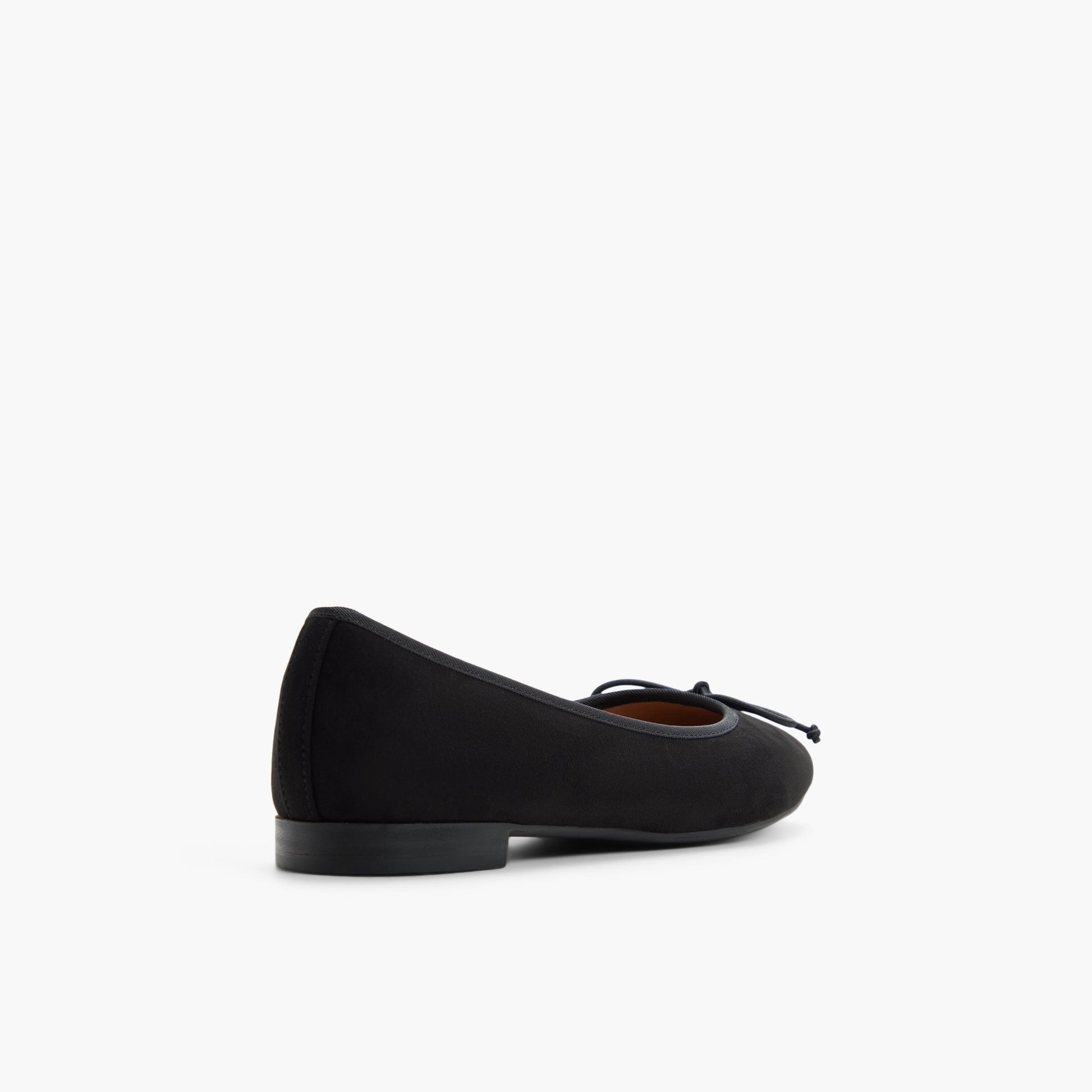 Three-quarter angle of Black Hunny Ballerinas's back side