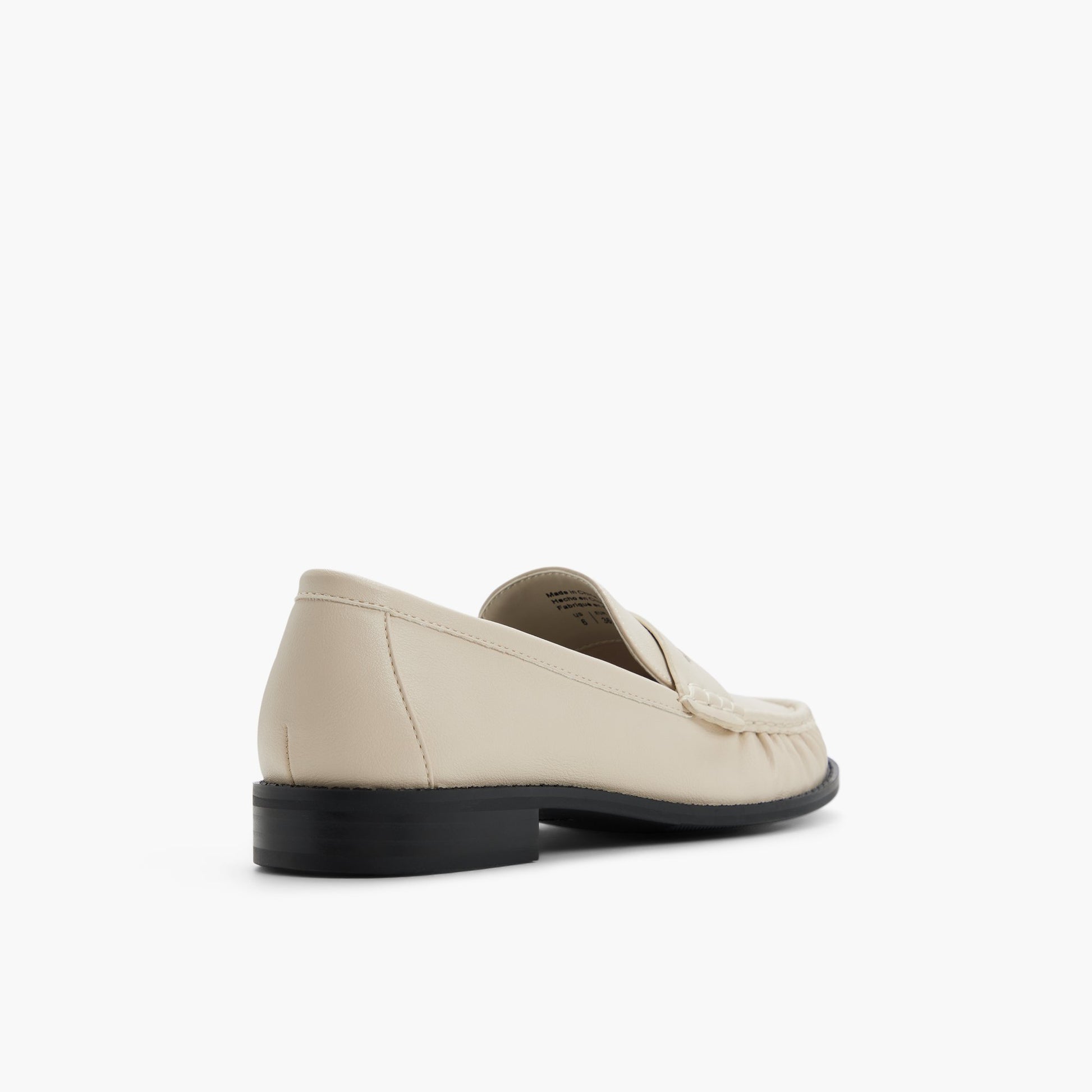 Three-quarter angle of Bone Bobbyy Loafers's back side