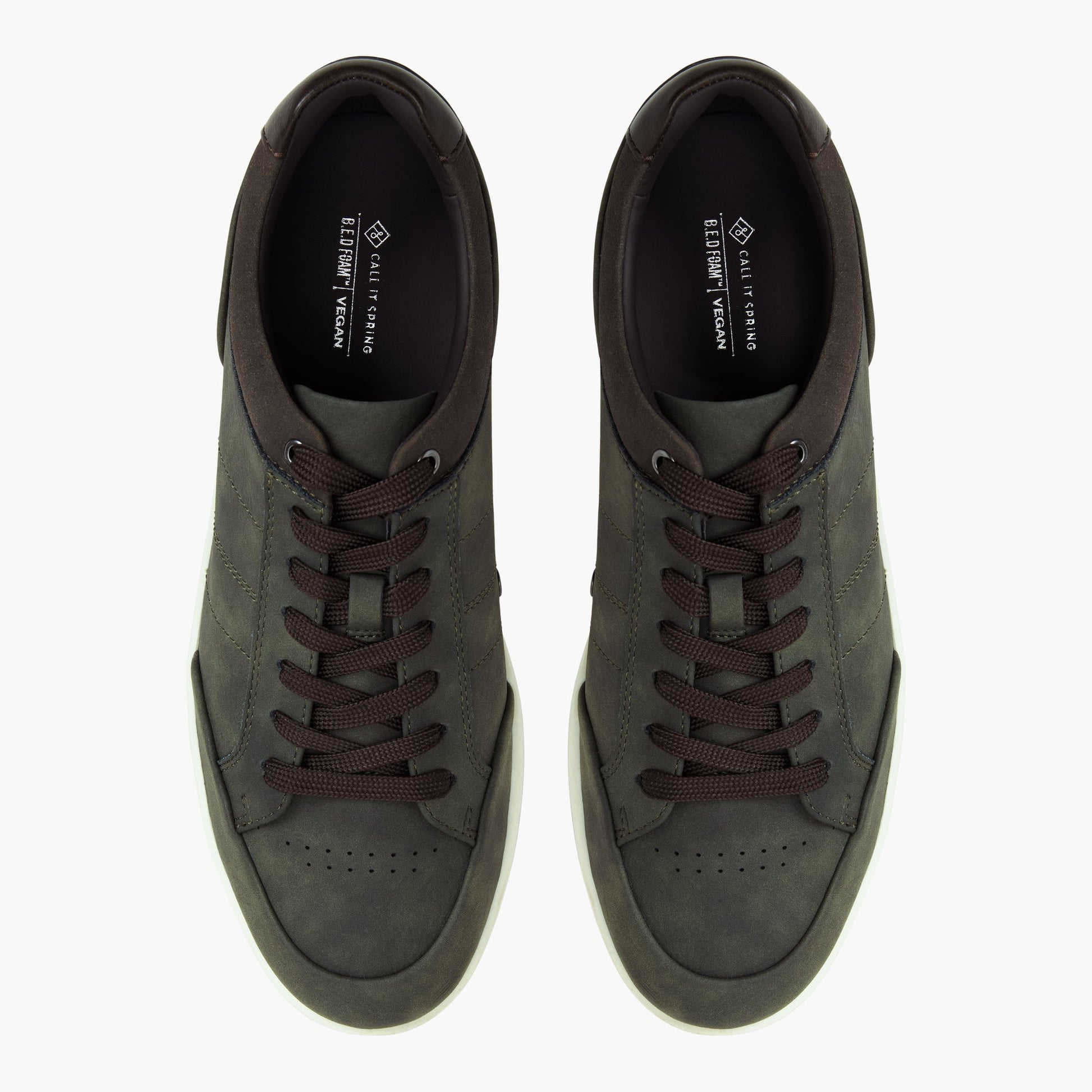 Test FR:Top-down view of the Khaki Dunkirk Chaussures à lacets
