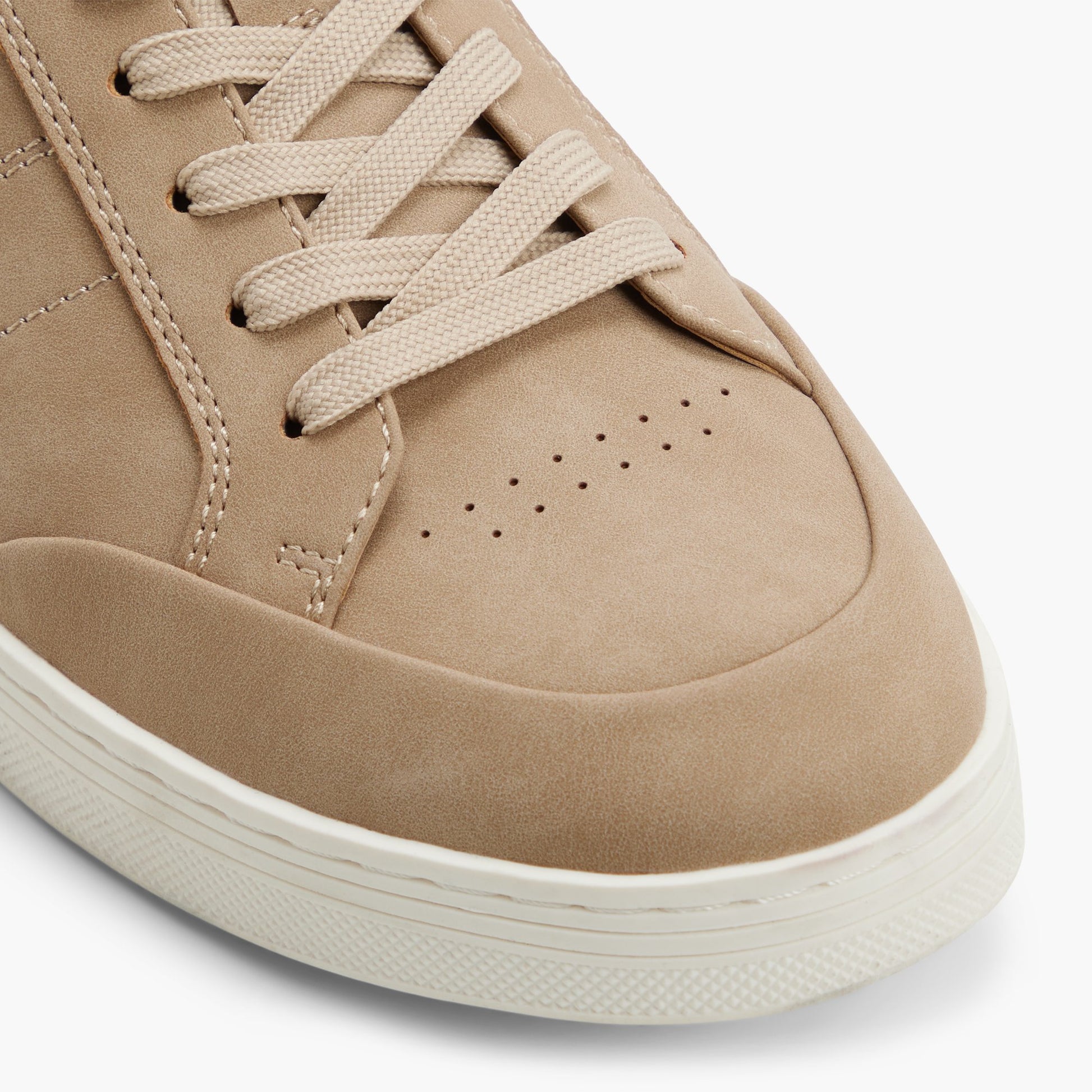 Close-up of the Beige Dunkirk Lace-up Shoes