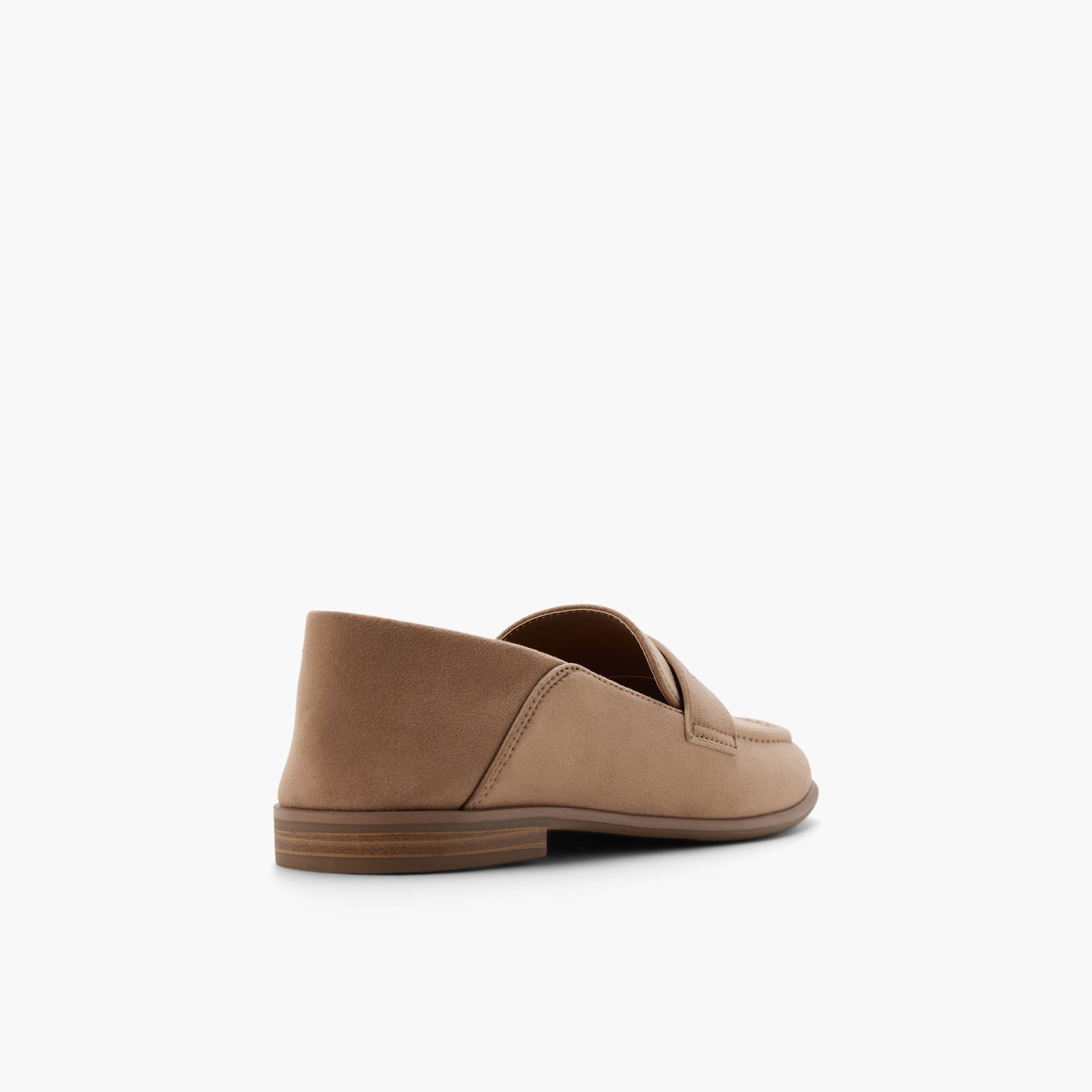 Three-quarter angle of Light brown Darry Loafers's back side