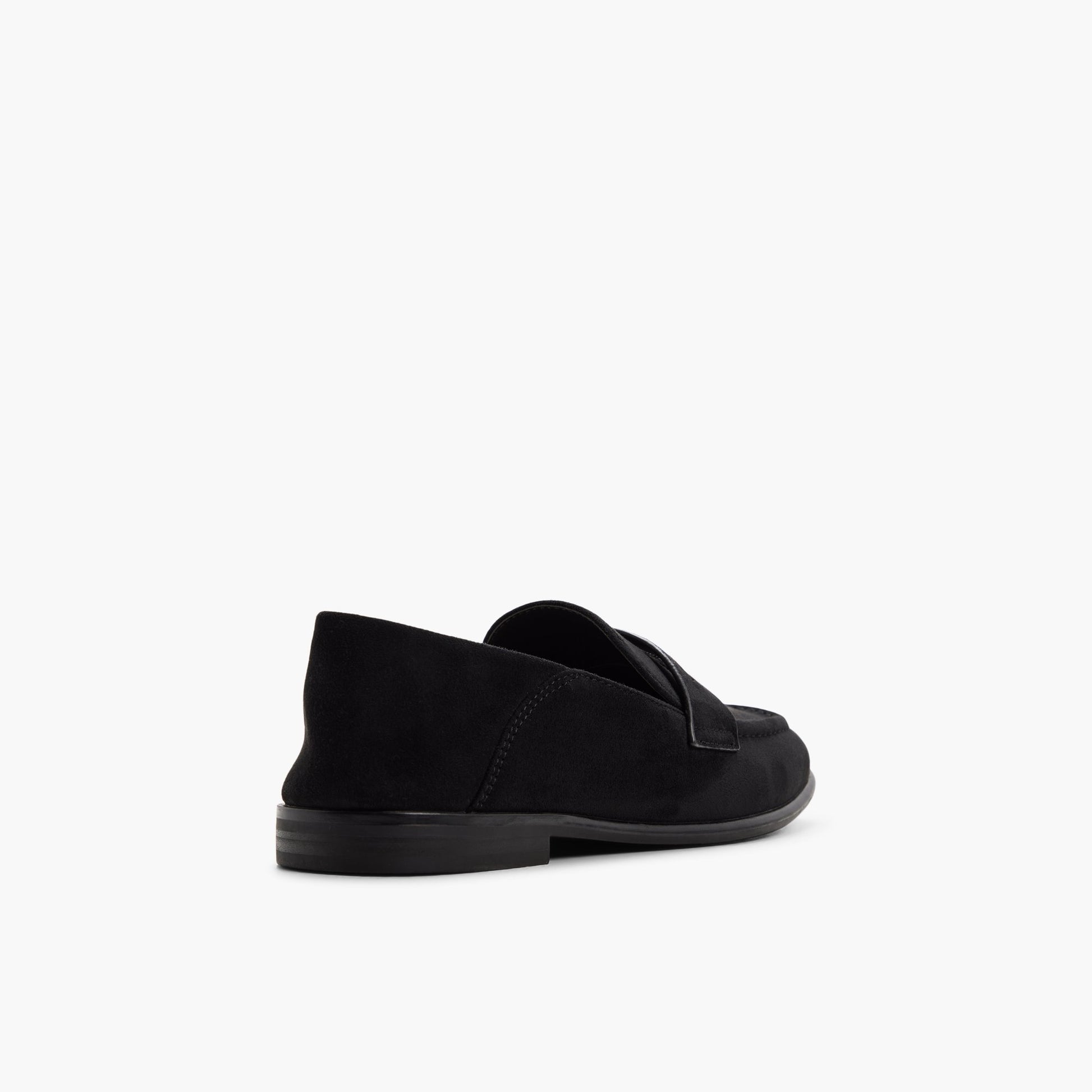 Three-quarter angle of Black Darry Loafers's back side
