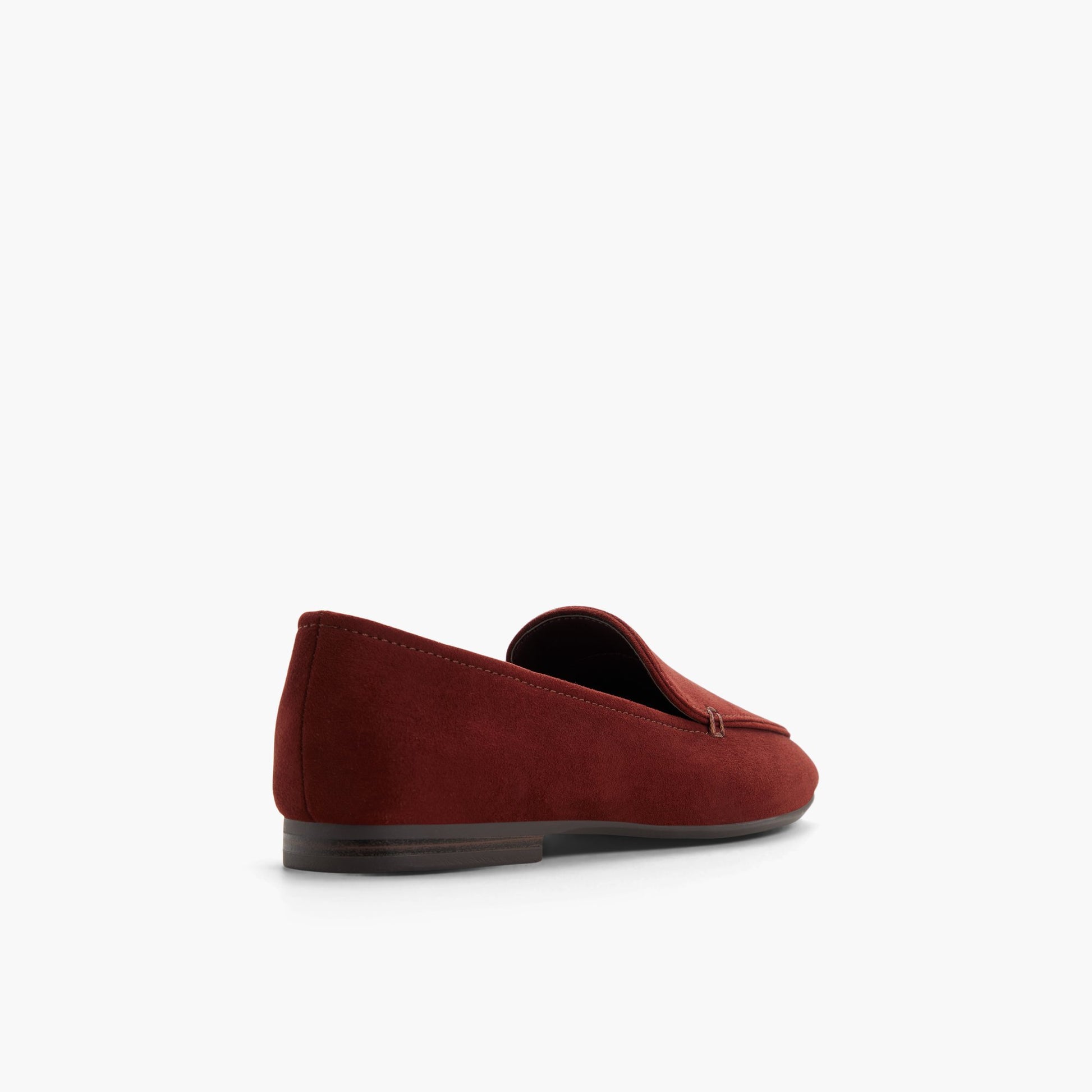 Three-quarter angle of Burgundy Rhiley Loafers's back side