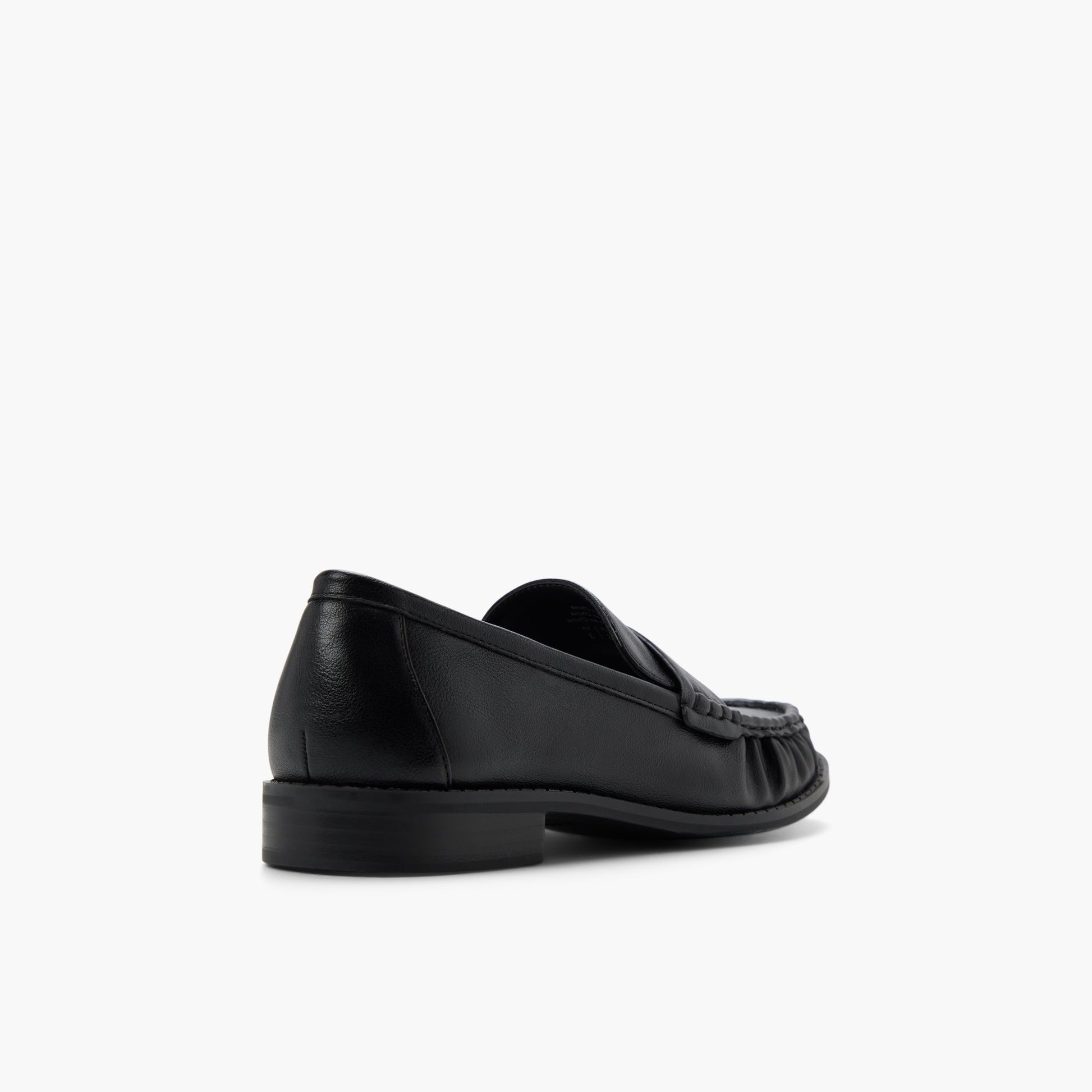 Three-quarter angle of Black Bobbyy Loafers's back side