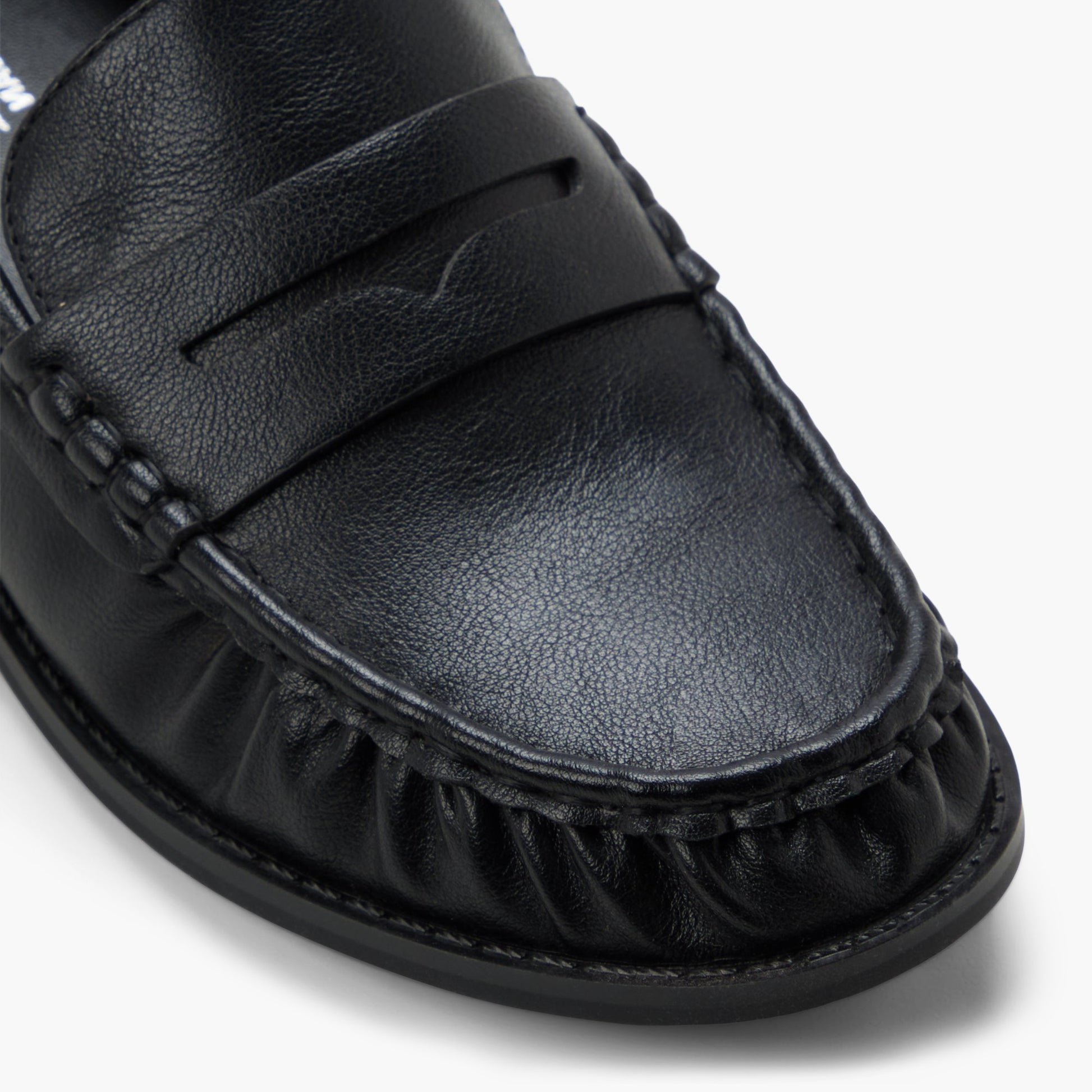 Close-up of the Black Bobbyy Loafers