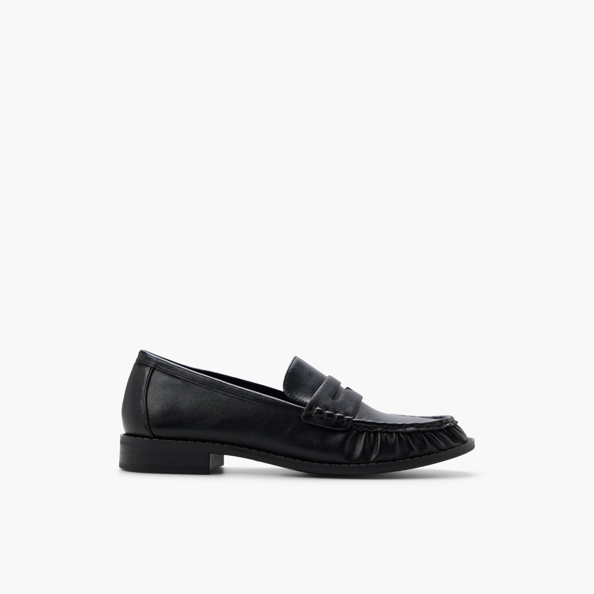Main View of Black Bobbyy Loafers for Womens