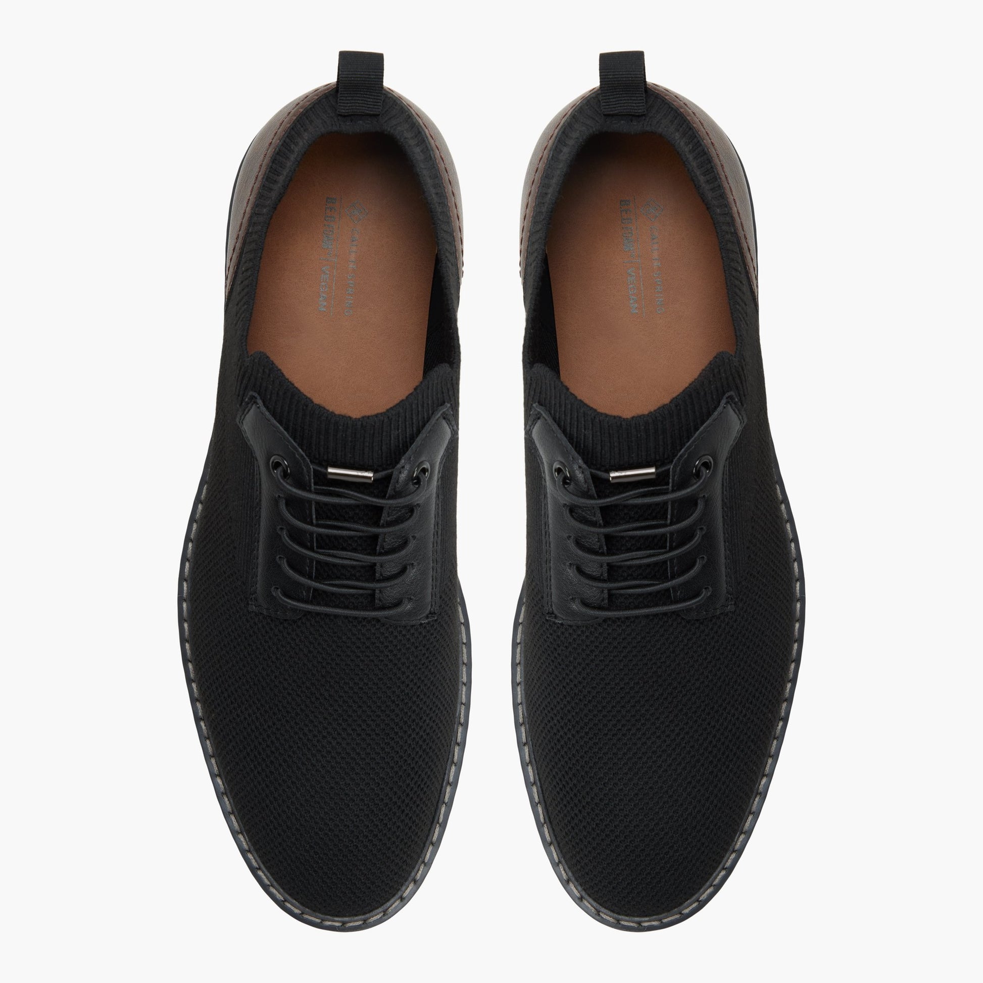 Vue de dessus de la Noir Strickman Chaussures à lacets
