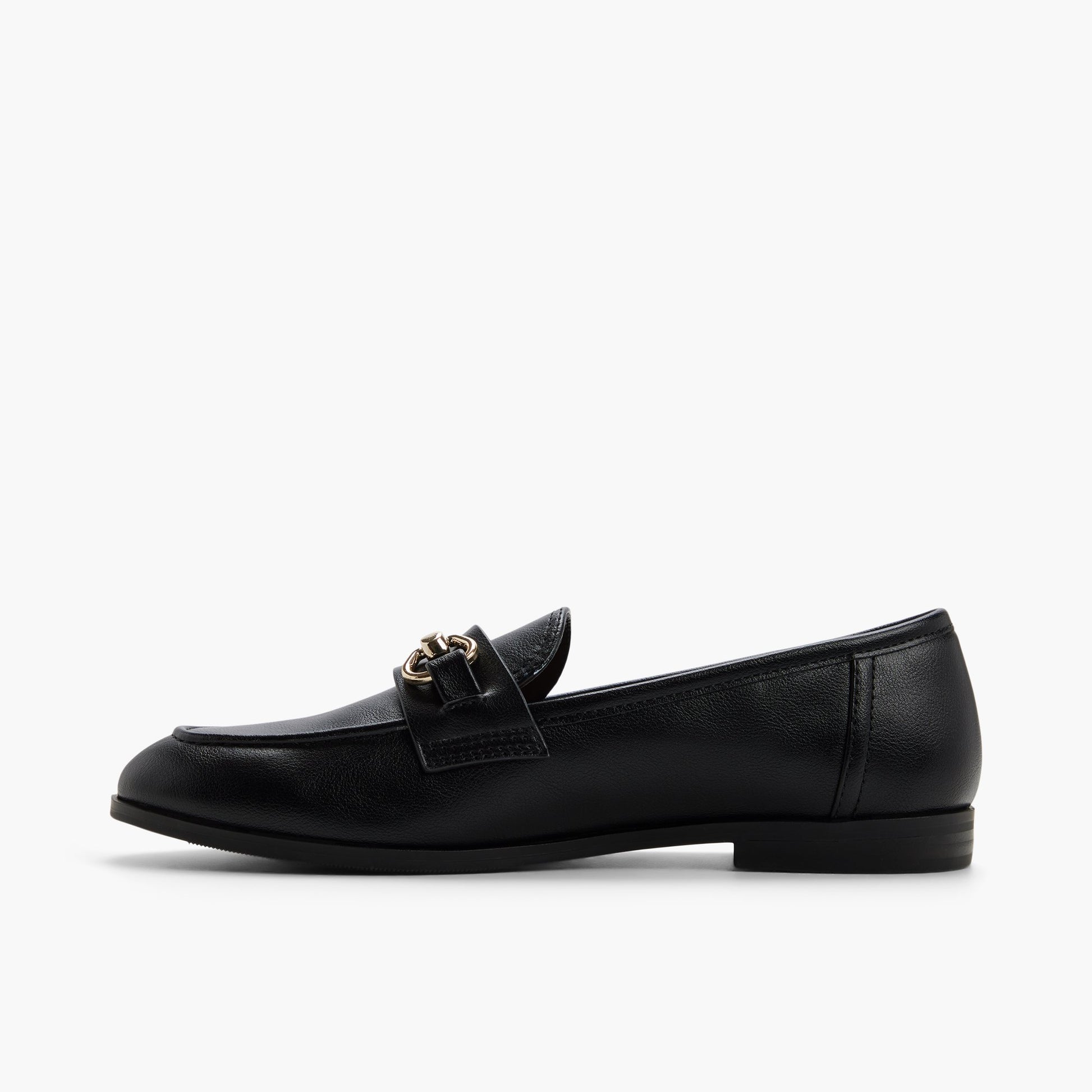 Side view of Black Proper Loafers
