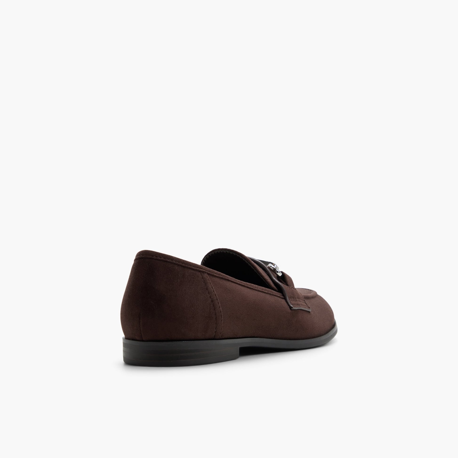 Three-quarter angle of Dark brown Proper Loafers's back side