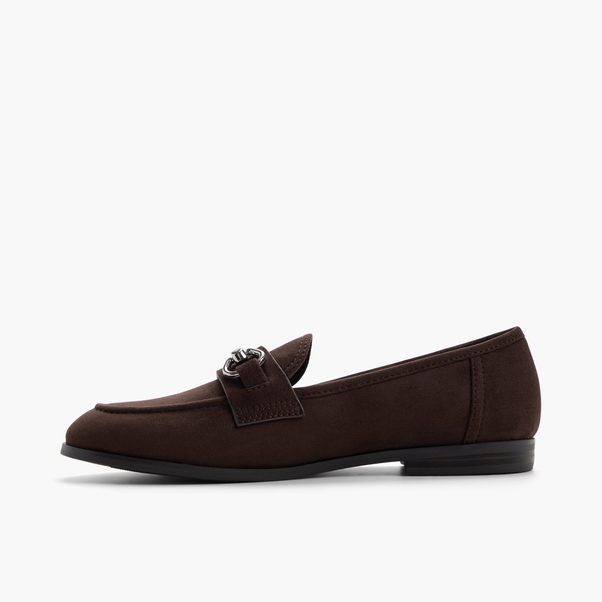 Side view of Dark brown Proper Loafers