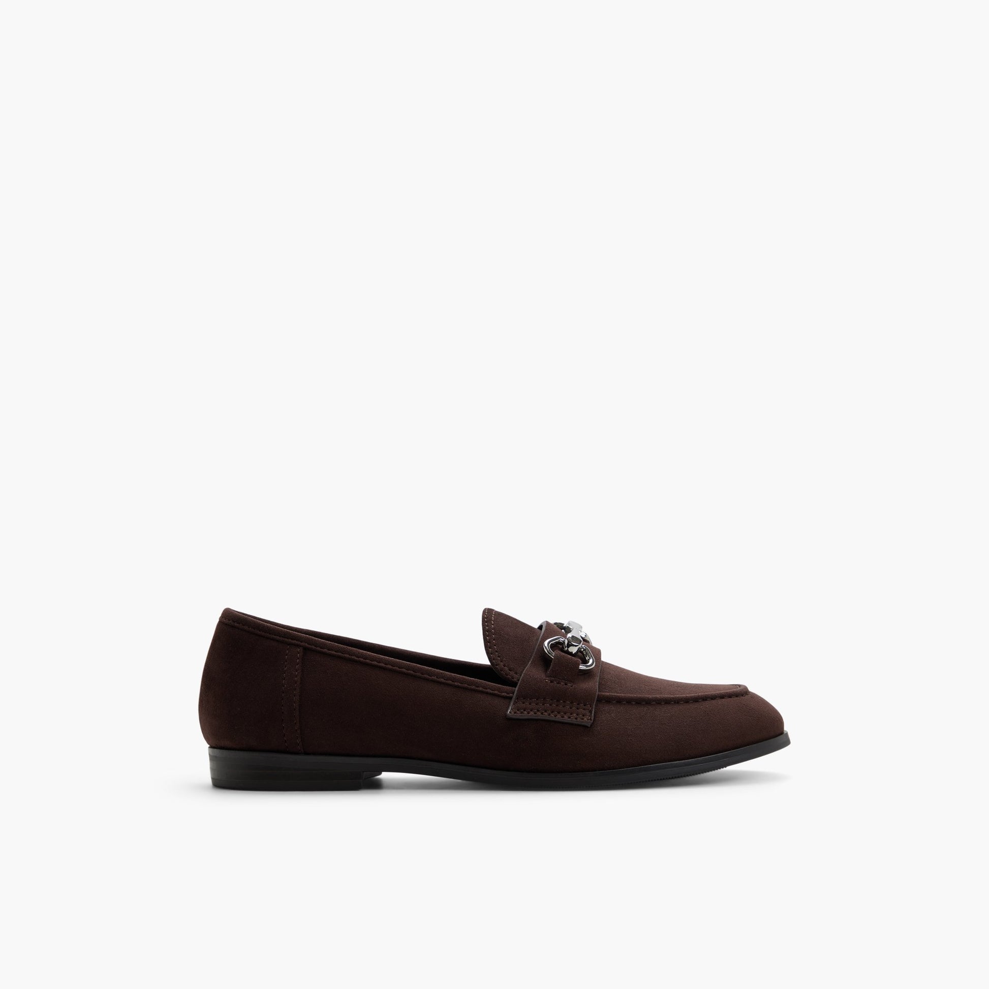 Main View of Dark brown Proper Loafers for Womens