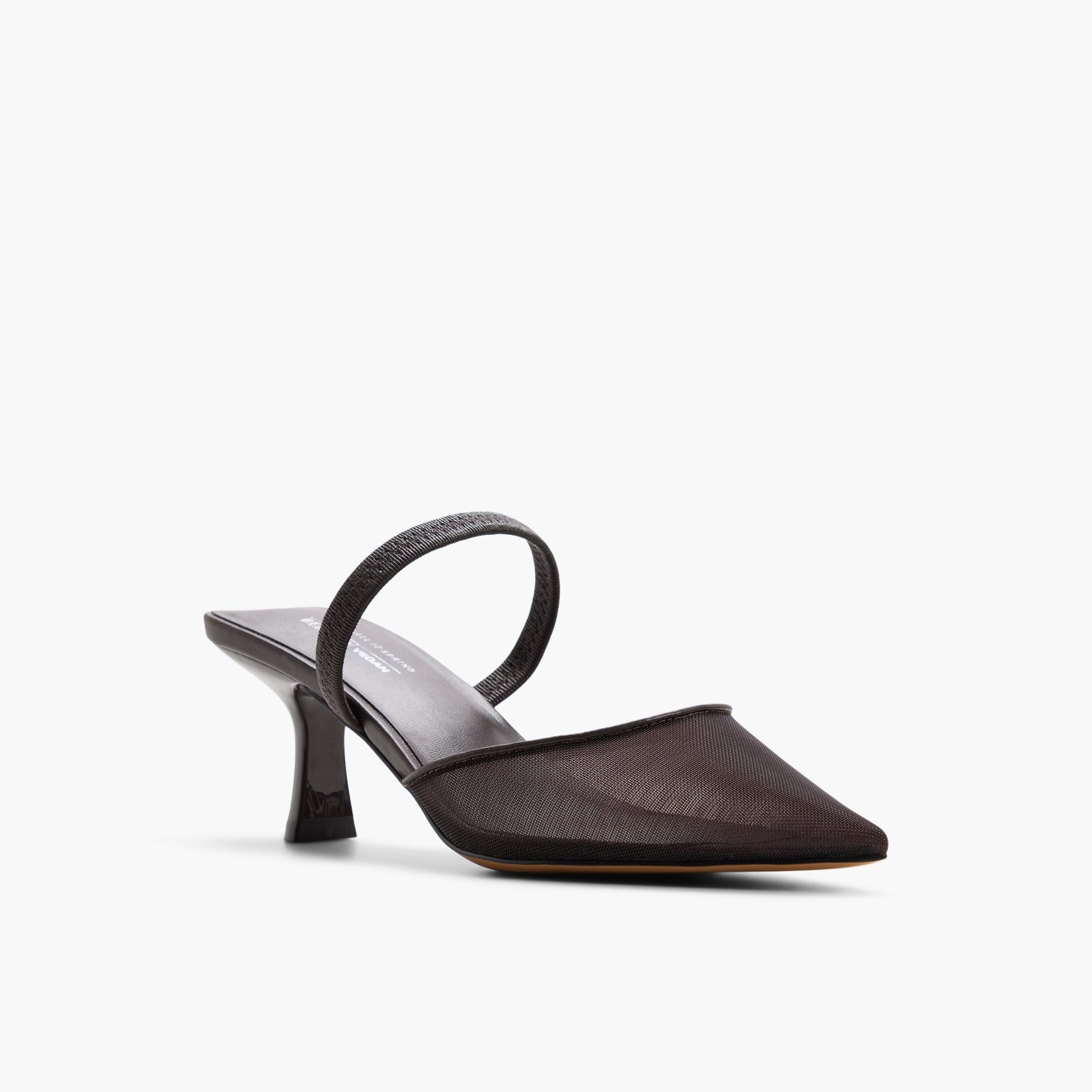Three-quarter angle of Other brown Zaydan Mid Heels's front side