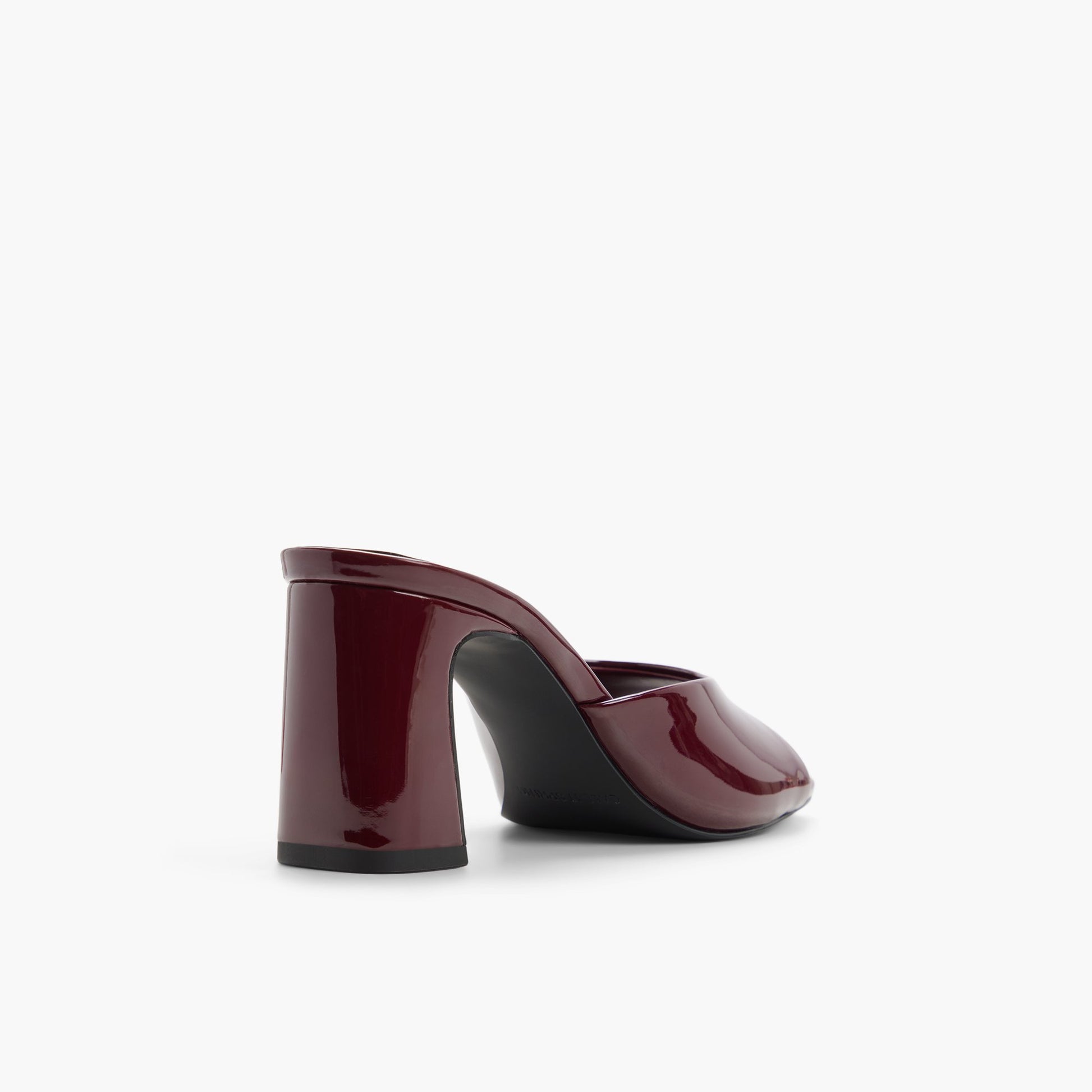 Three-quarter angle of Bordo Anneli Heeled Mule Sandals's back side