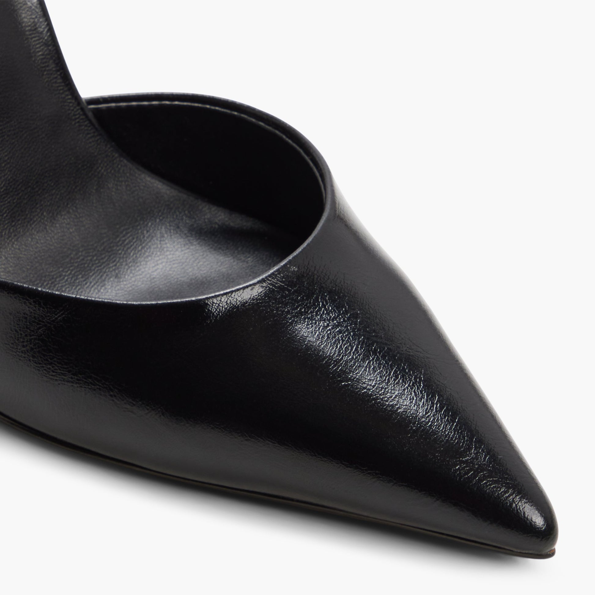 Close-up of the Black Demuree Slingback Pumps