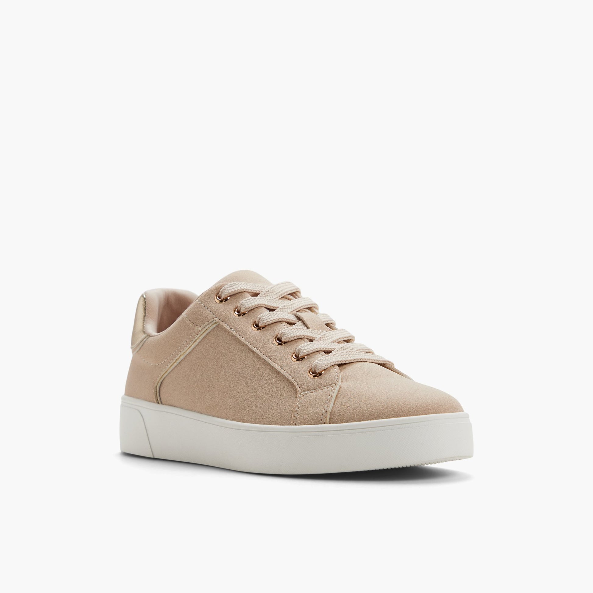 Test FR:Three-quarter angle of Rose clair Tarynn Sneakers's front side