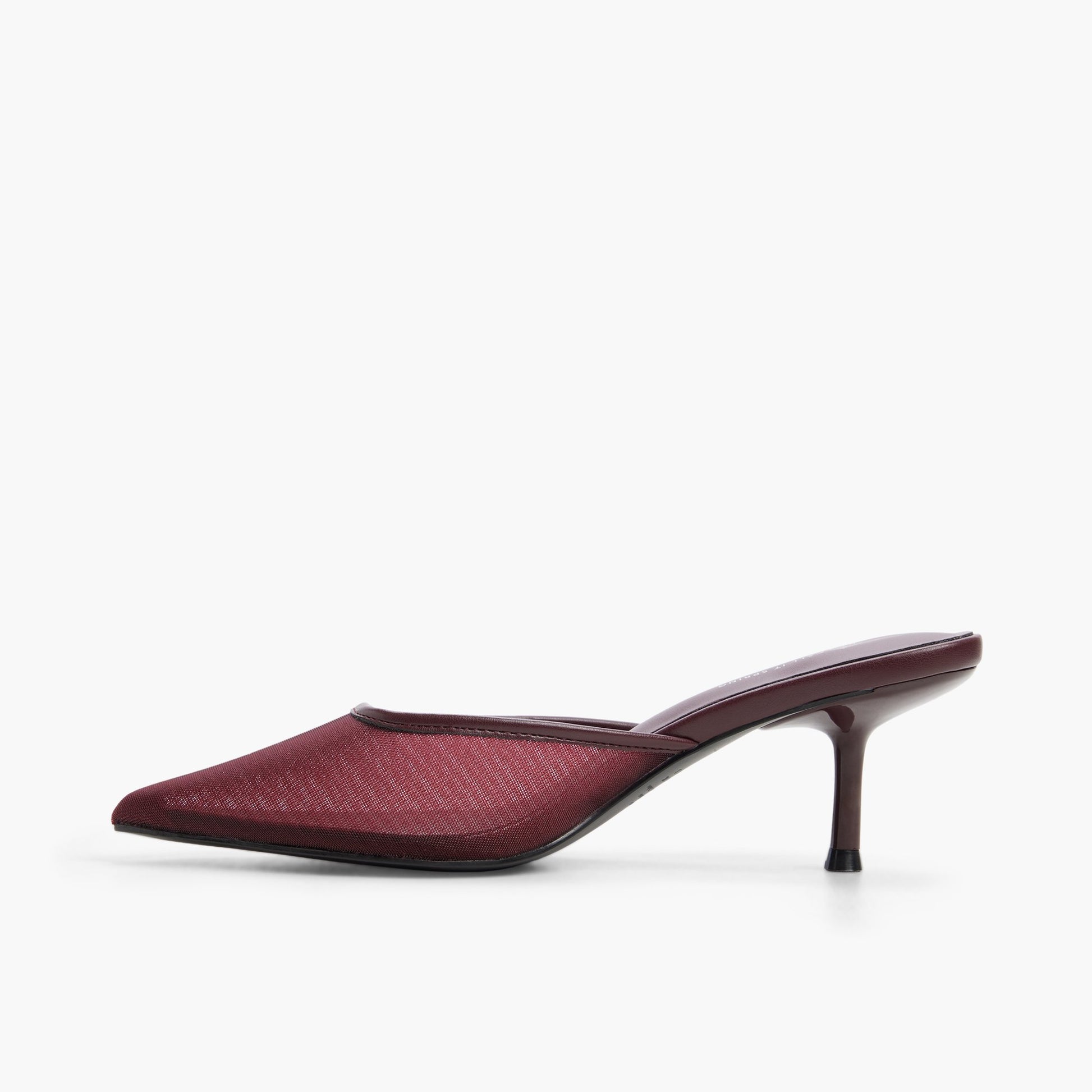 Side view of Bordo Era Kitten Heel Mules