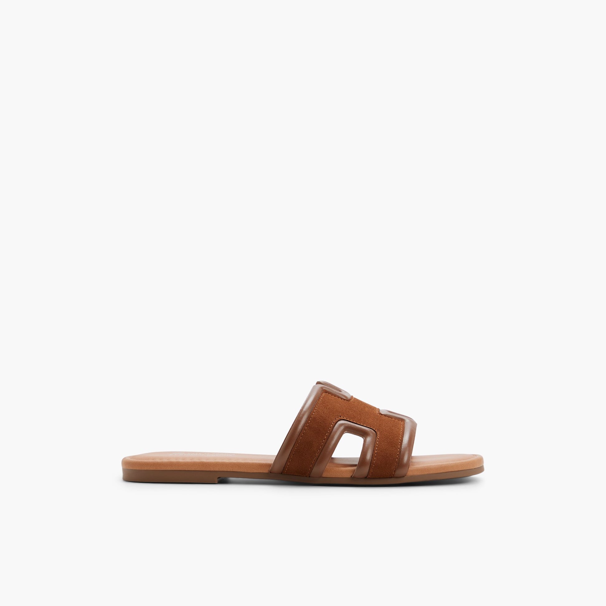 Main View of Cognac Kamiko Slides for Womens