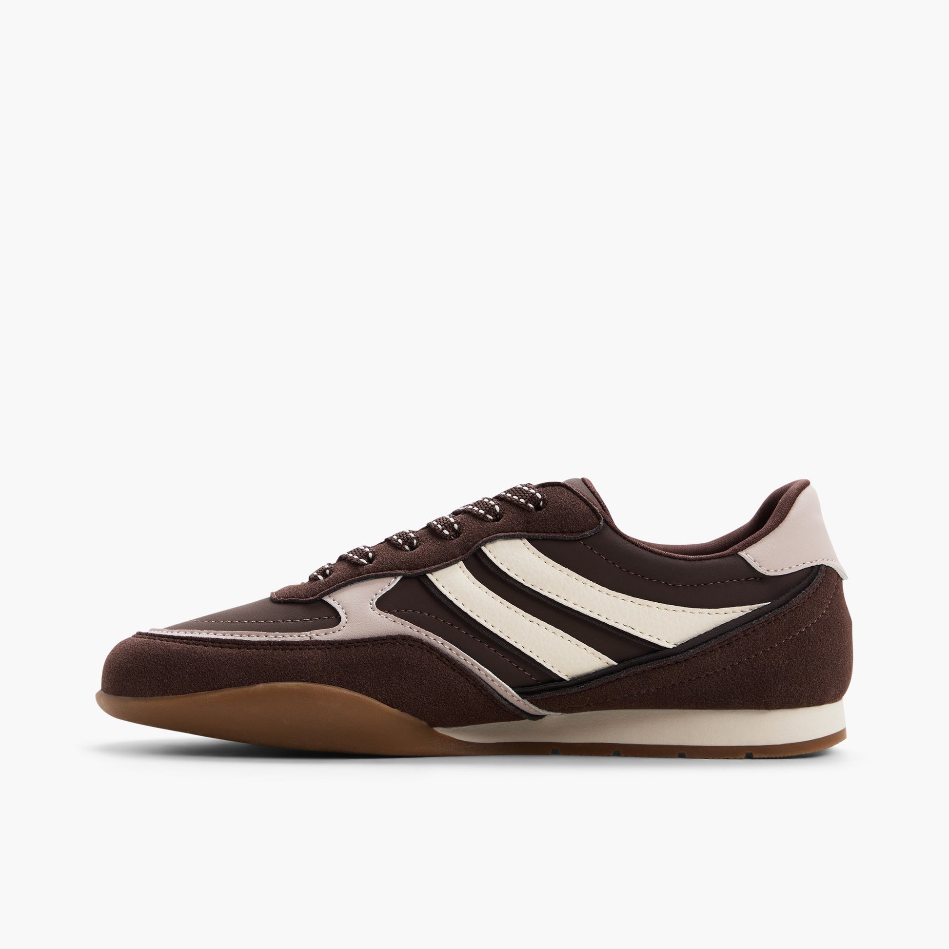 Test FR:Side view of Brun multicolore Simonne Sneakers