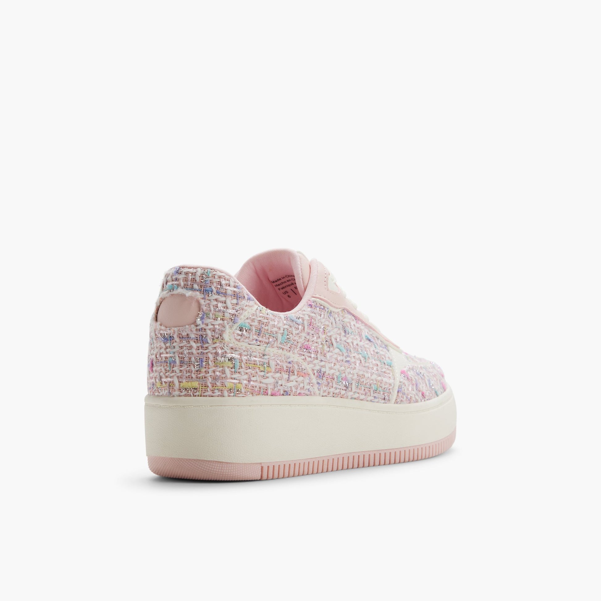 Test FR:Three-quarter angle of Autre rose Freshy Sneakers's back side