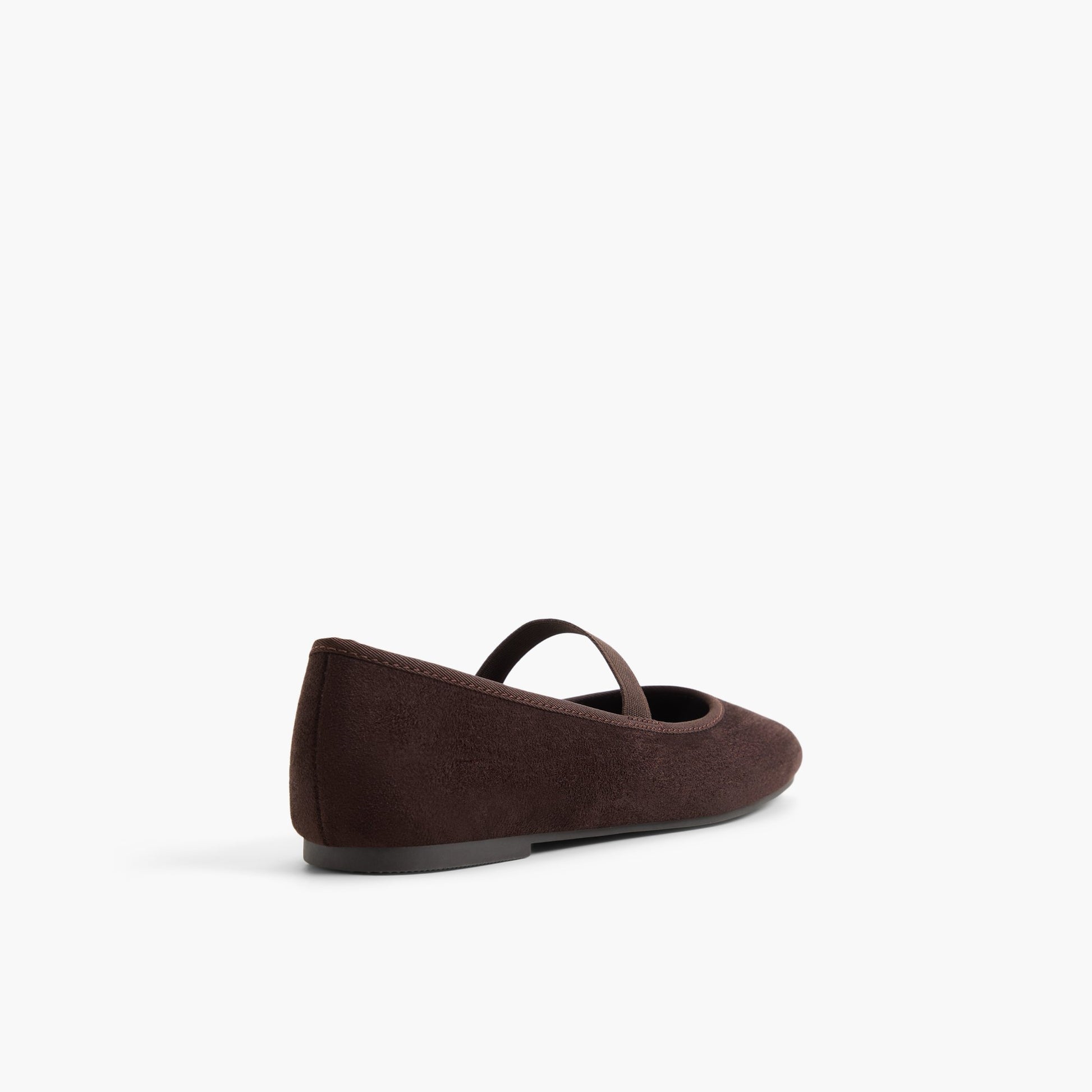 Test FR:Three-quarter angle of Brun foncé Jonnie Mary Janes's back side