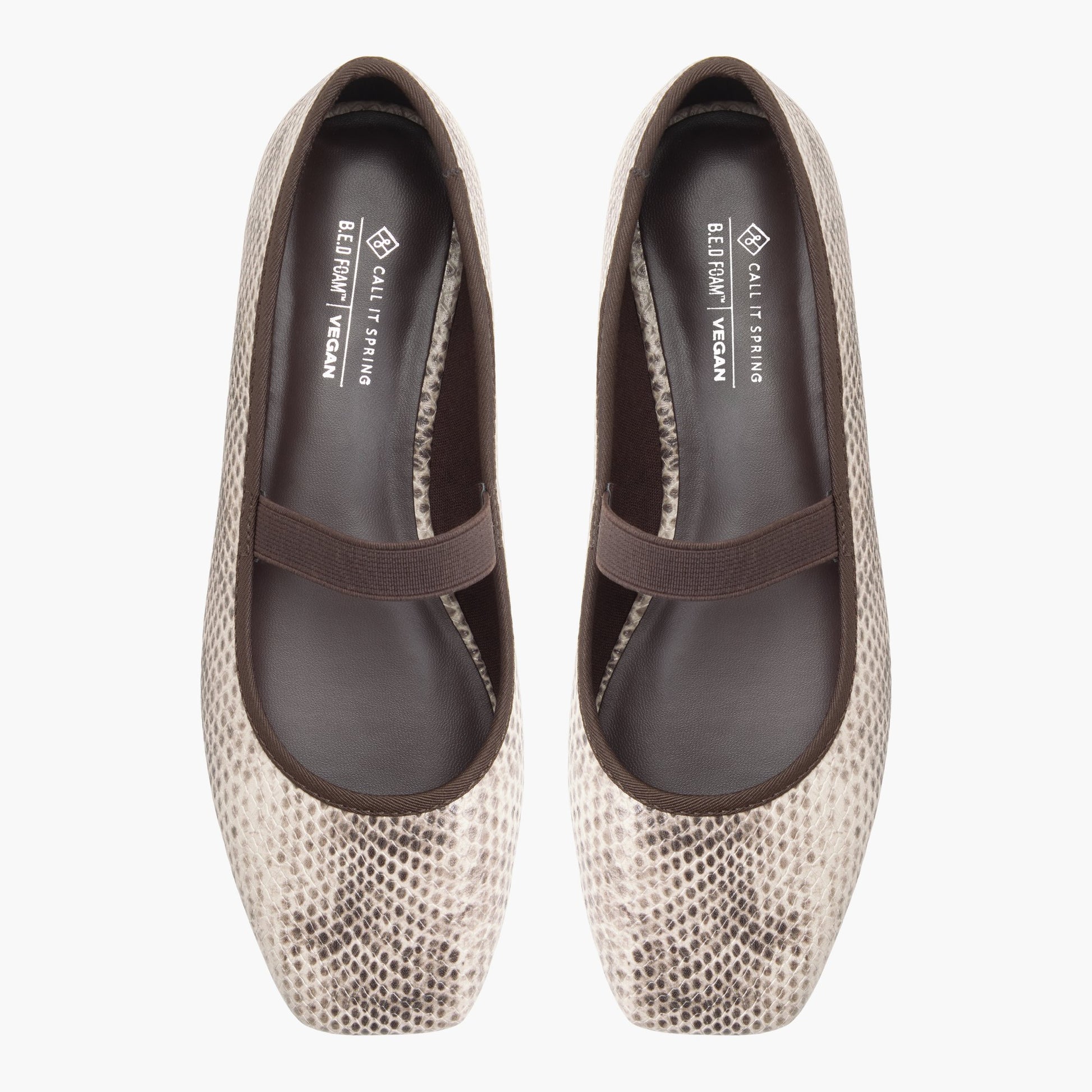 Test FR:Top-down view of the Ivoire multicolore Jonnie Mary Janes