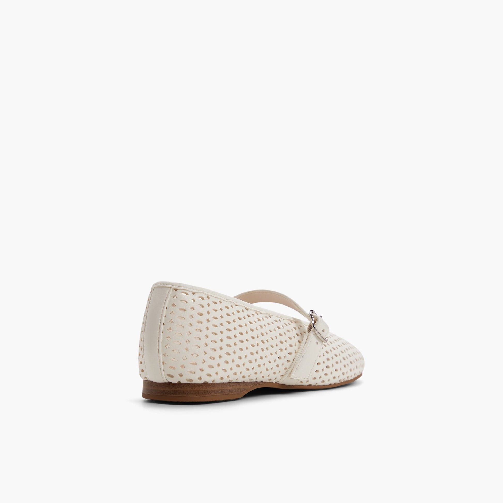 Test FR:Three-quarter angle of Autre blanc Elyiaa Mary Janes's back side