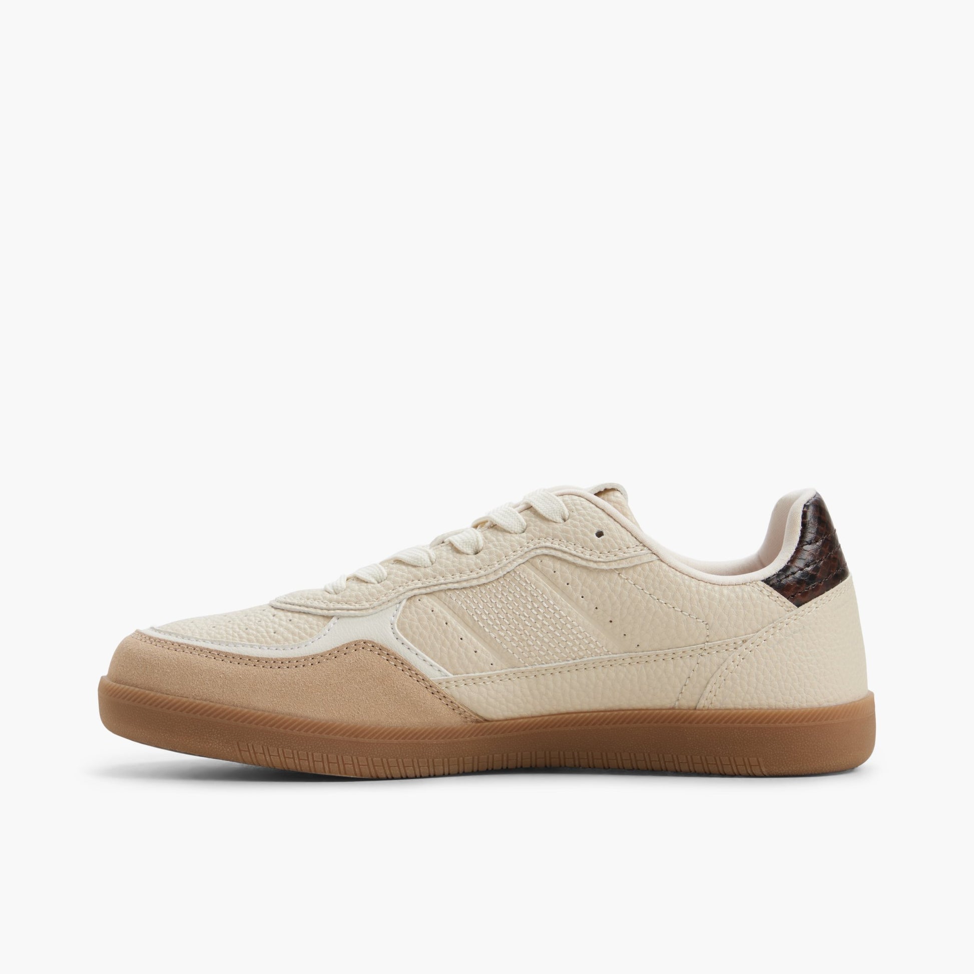 Vue latérale de Beige Ezme Sneakers