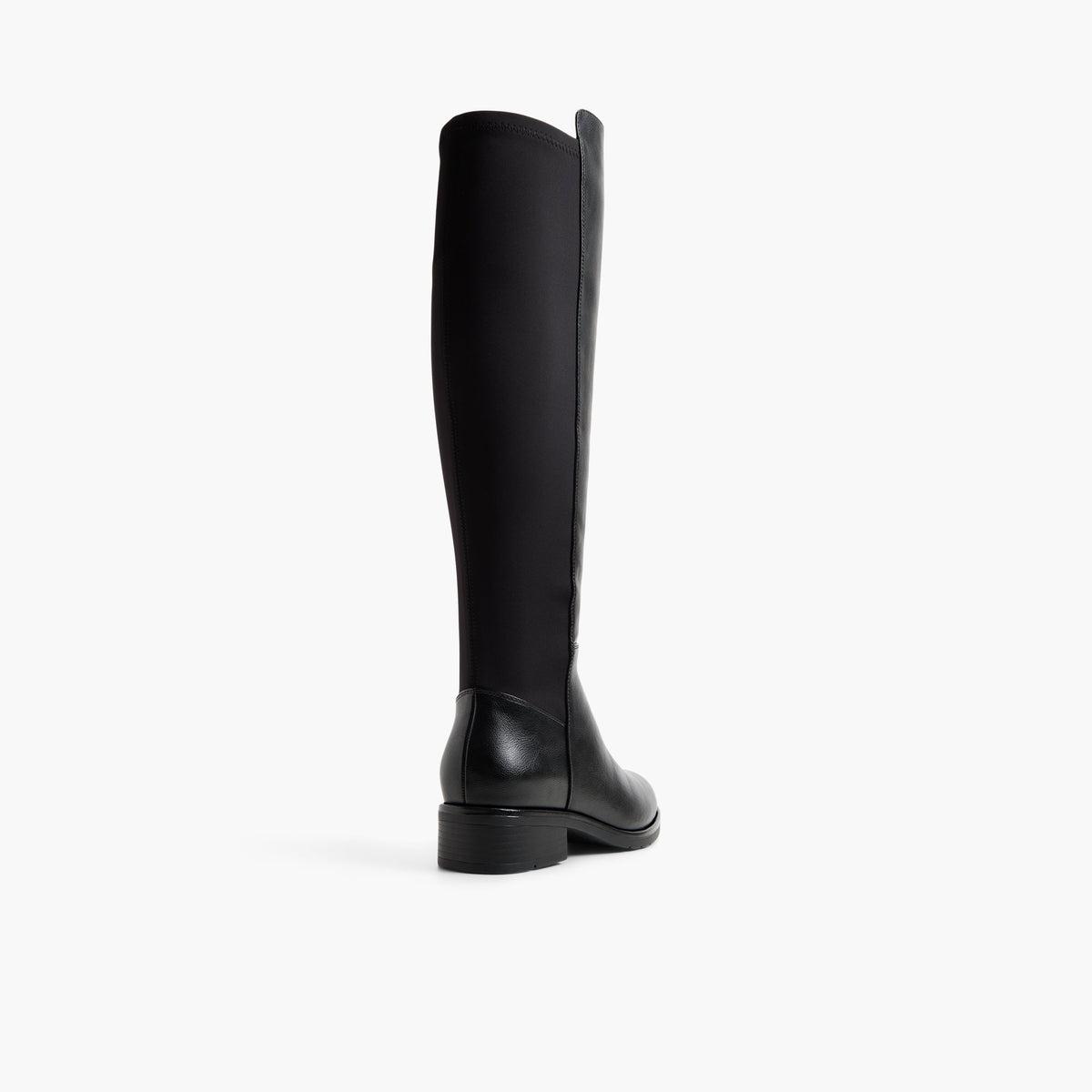 Angle de trois quarts de l'arrière de Noir Elodyy Bottes hautes