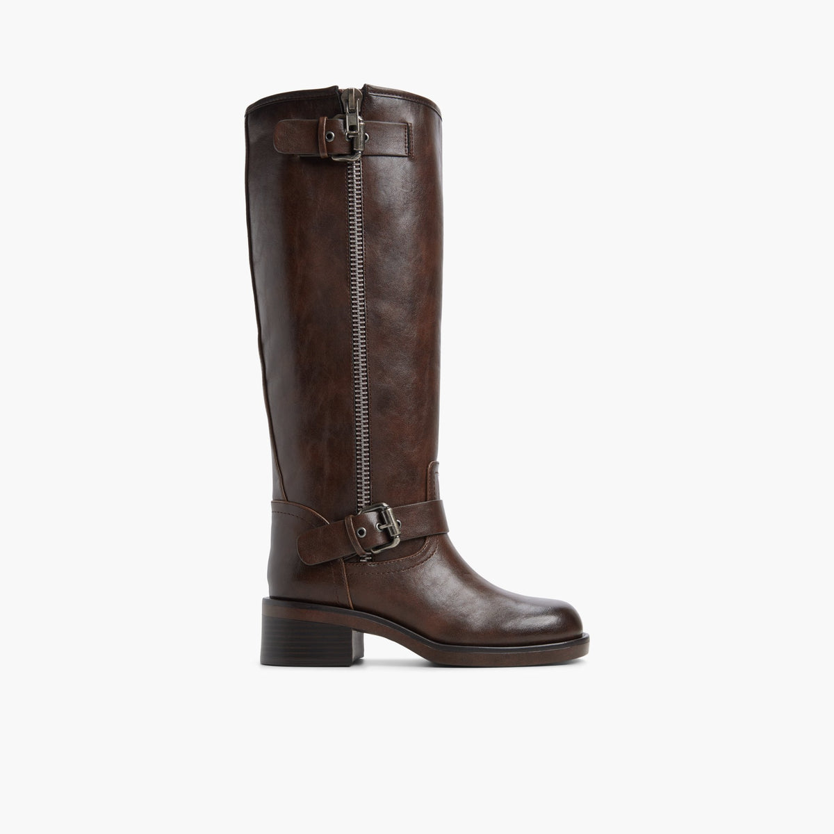Vue principale de Brun foncé Ilyane Bottes hautes pour Femmes